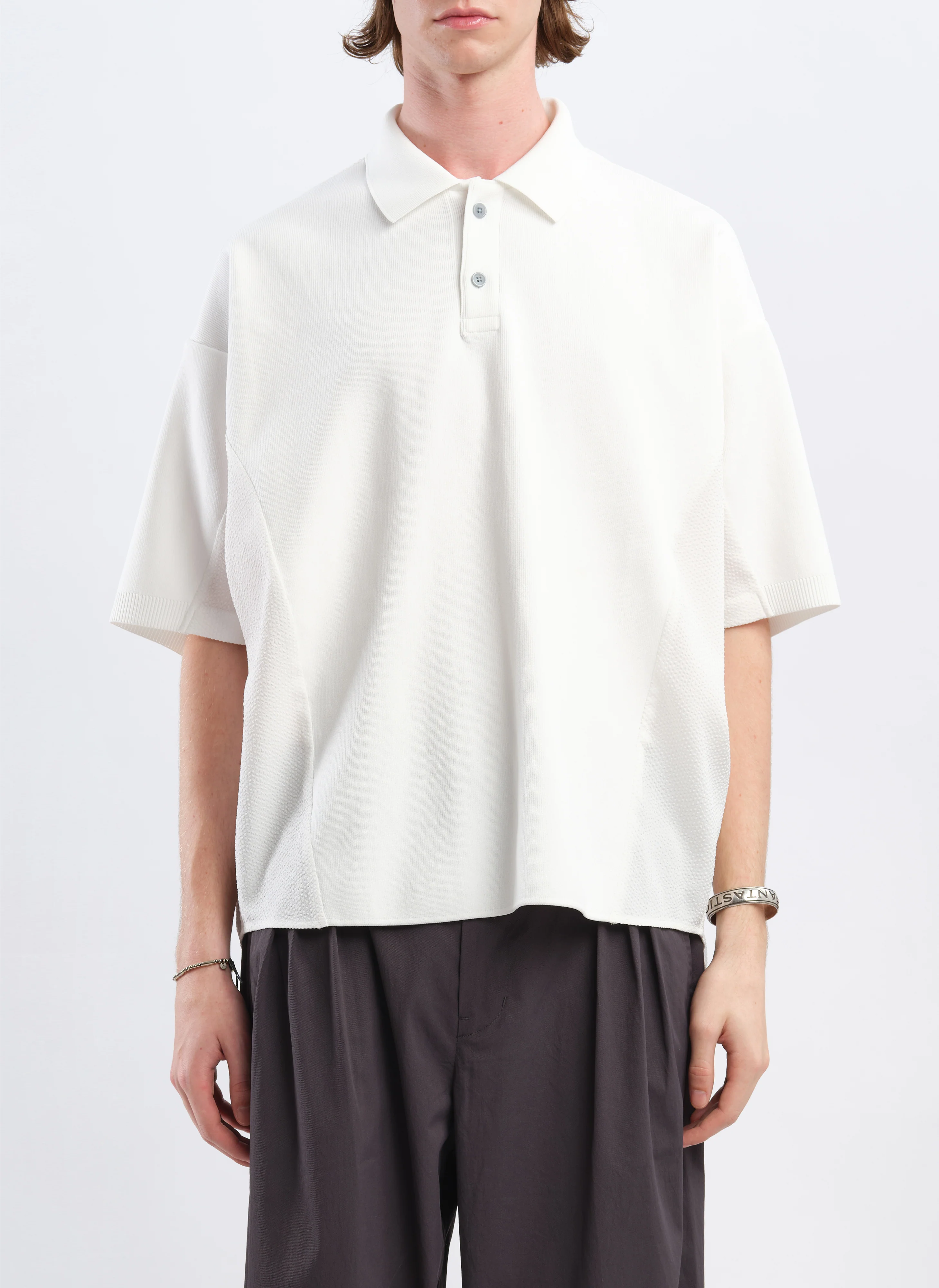 Polyester Business Knit Blocking Polo - Umamrii