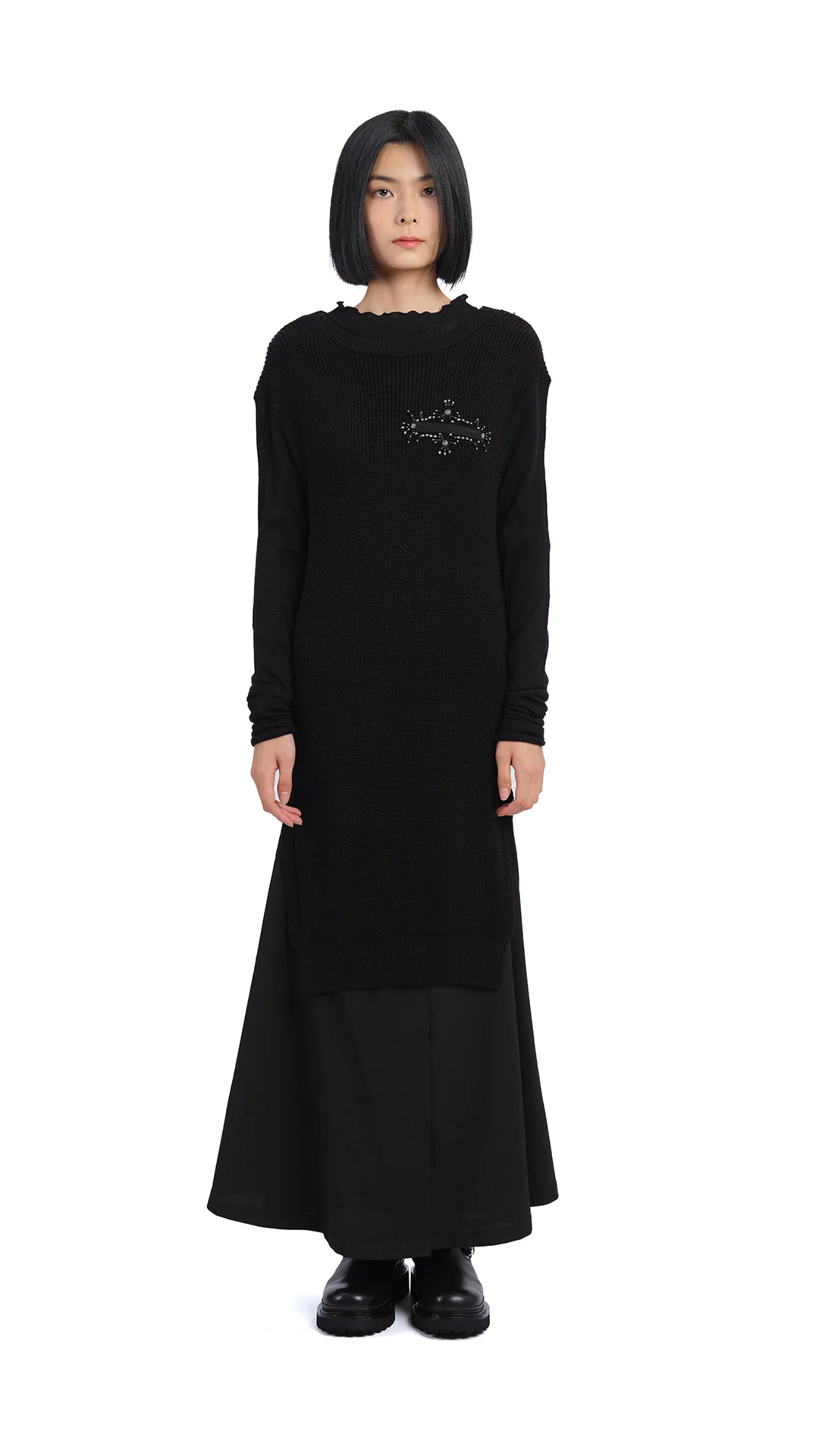 Knitted With Beading Dress - Umamrii