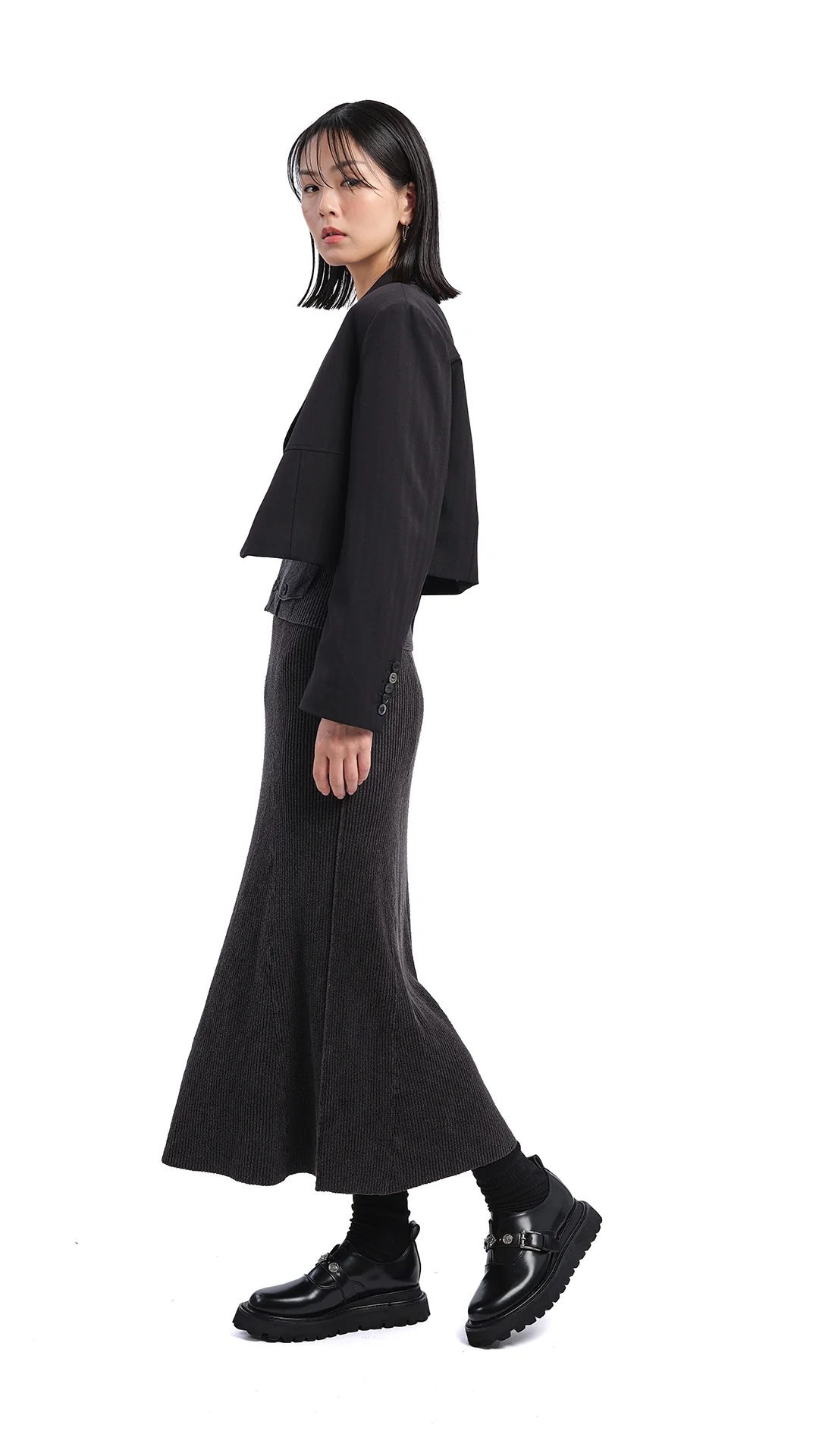 Soil Knit Fish Tail Skirt - Umamrii