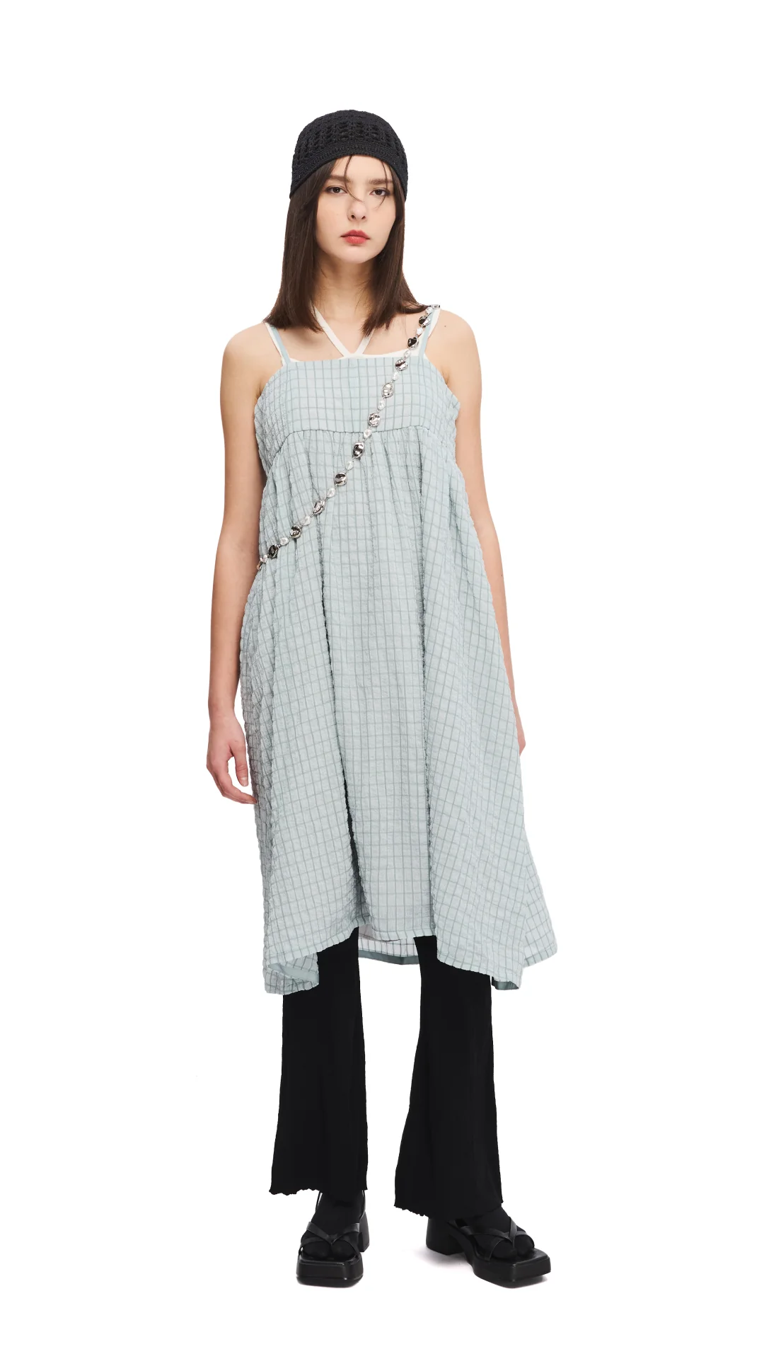 Wrinkle Chiffon Slipdress - Umamrii