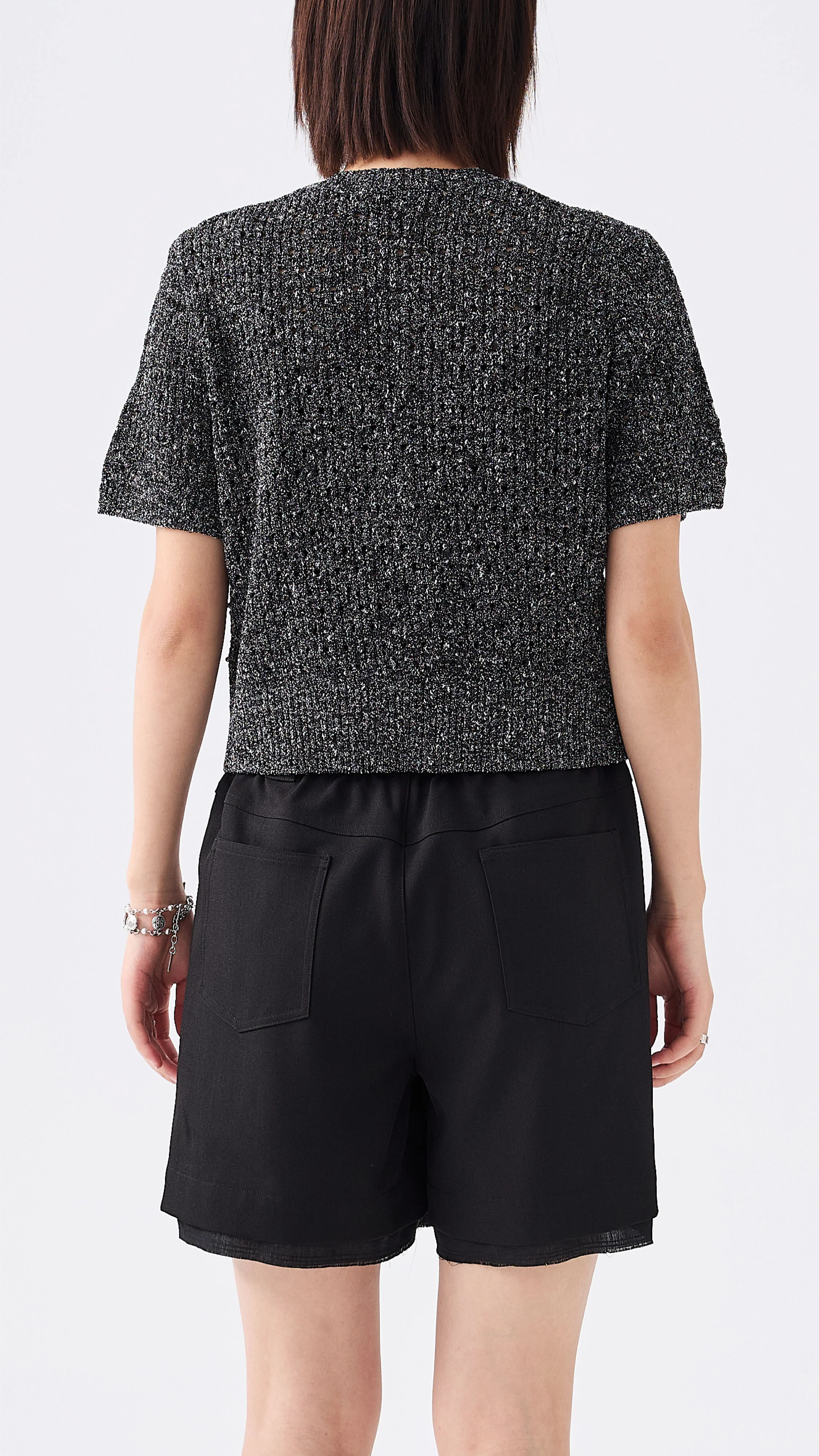 Metallized Knit Cardigan - Umamrii