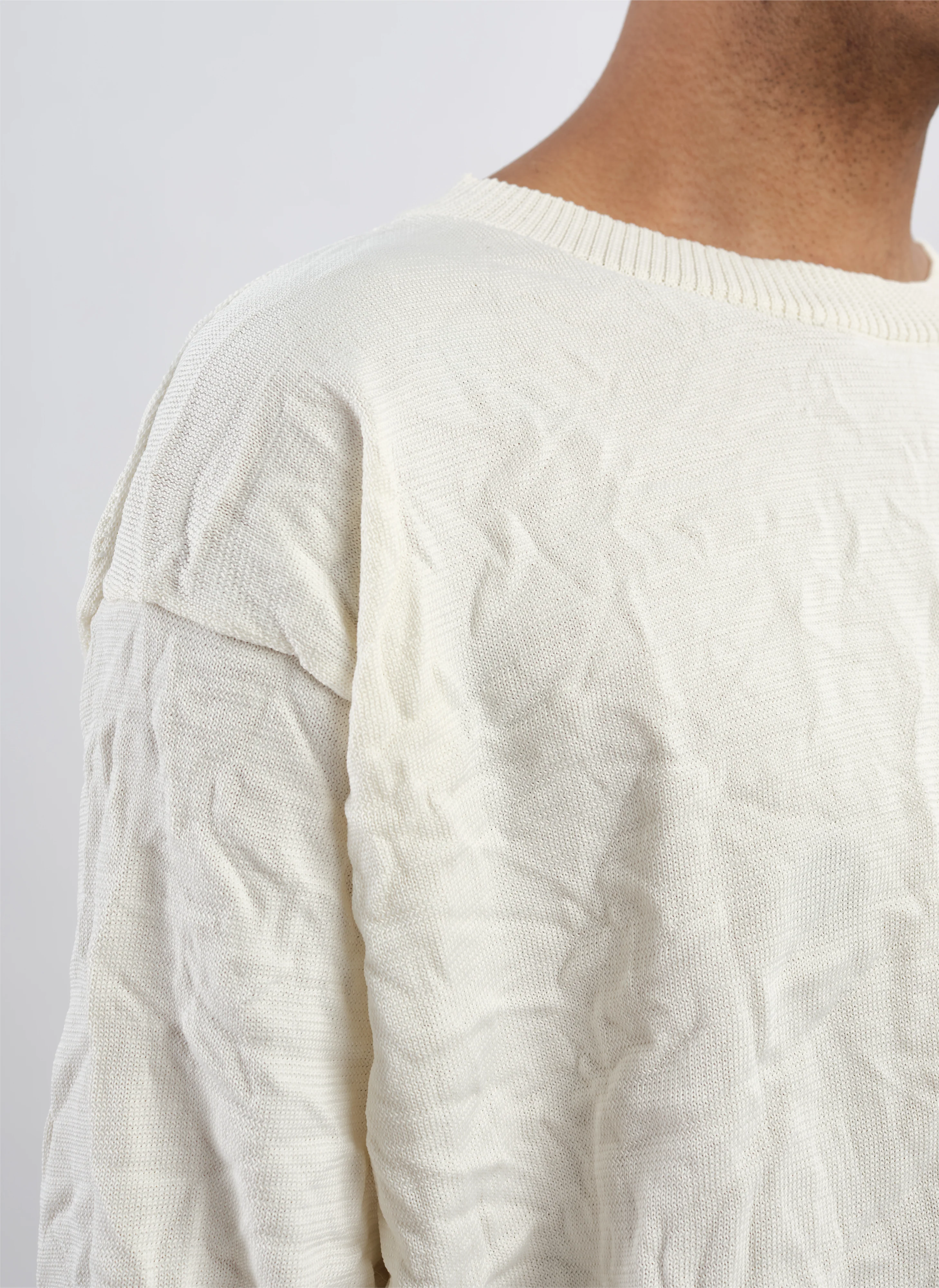 Wrinkle Polyester Dry Knit Pullover - Umamrii