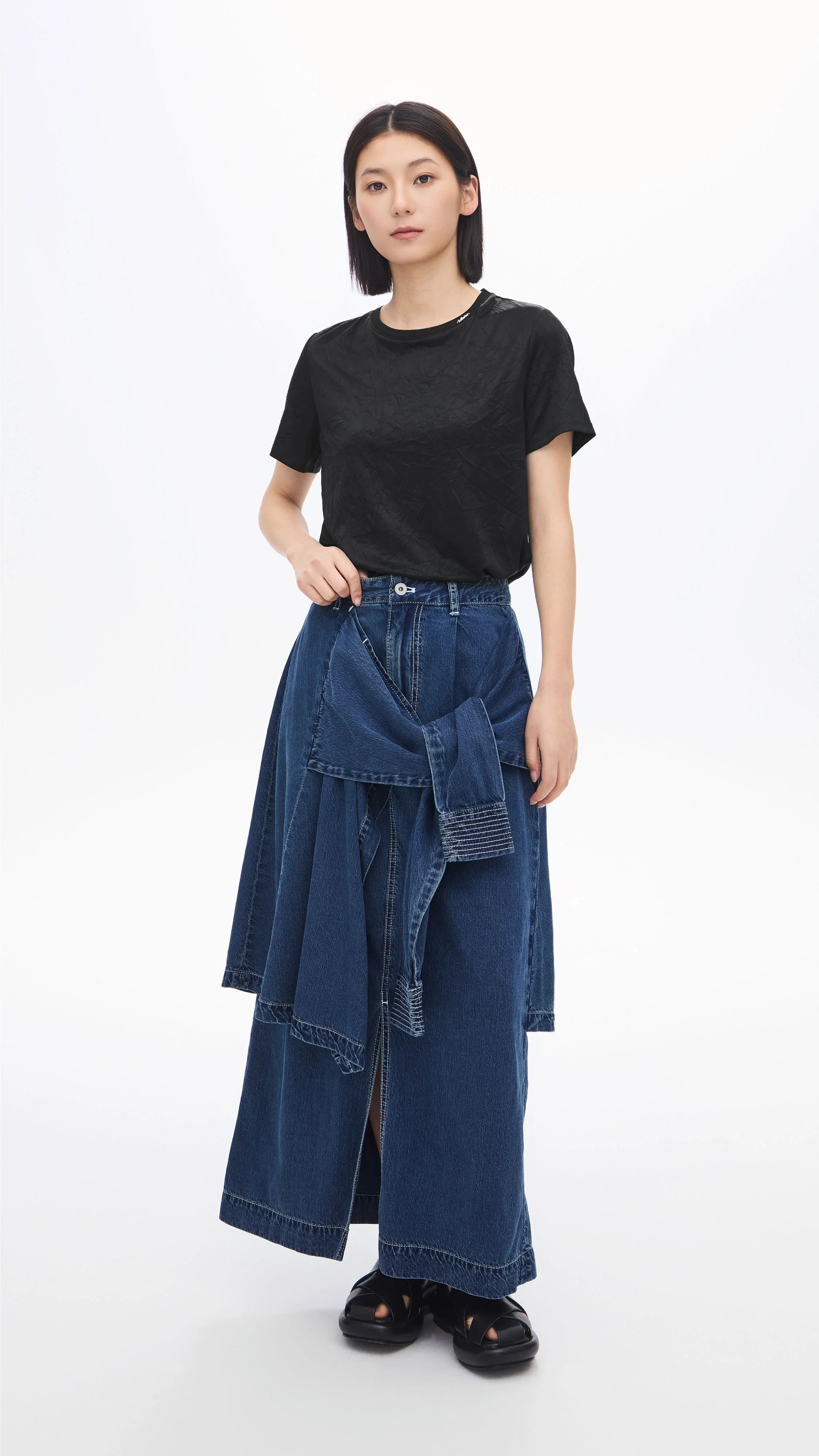 Rebuilt Denim Skirt - Umamrii