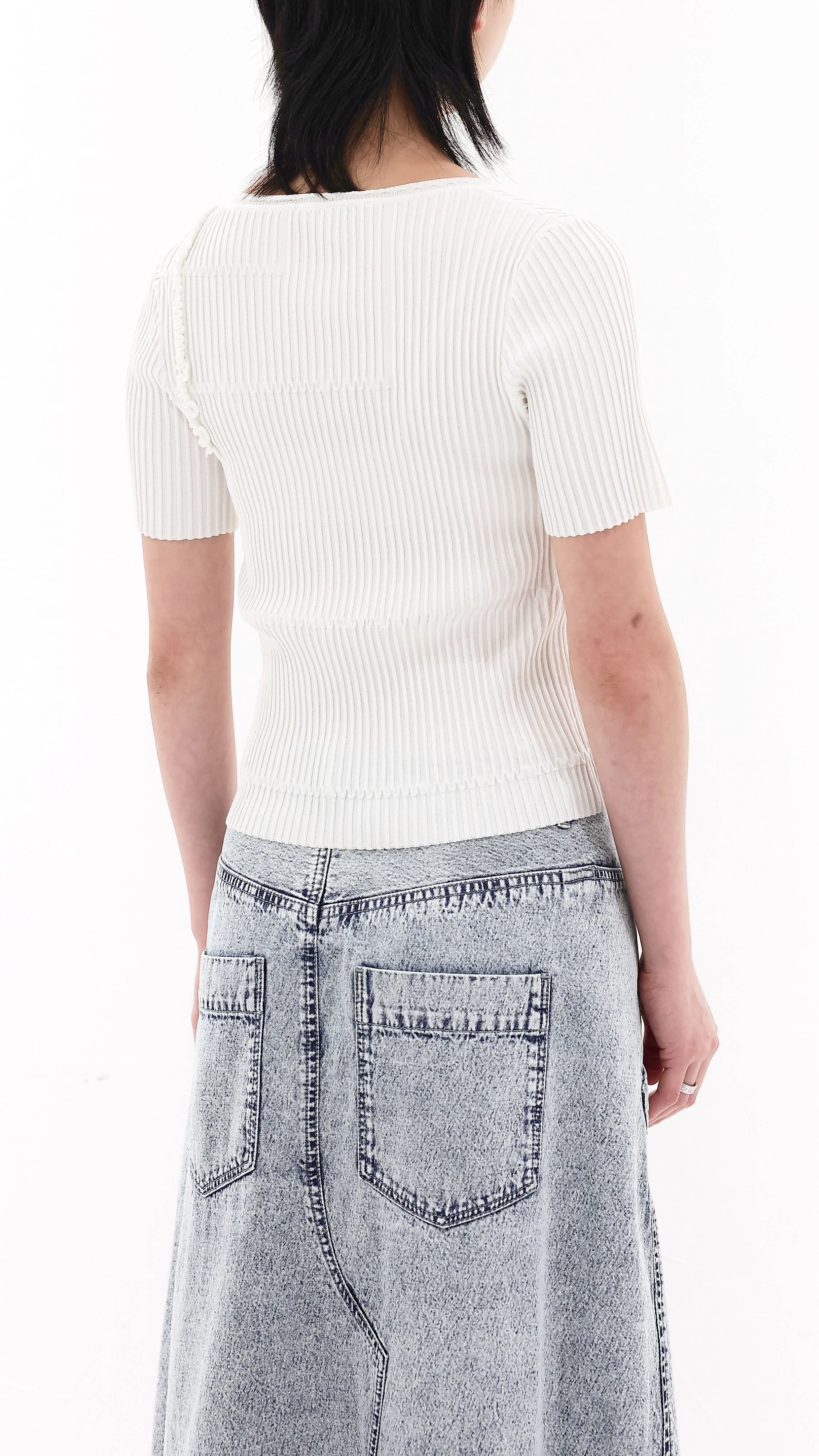 Basic Short Sleeves Sweater - Umamrii