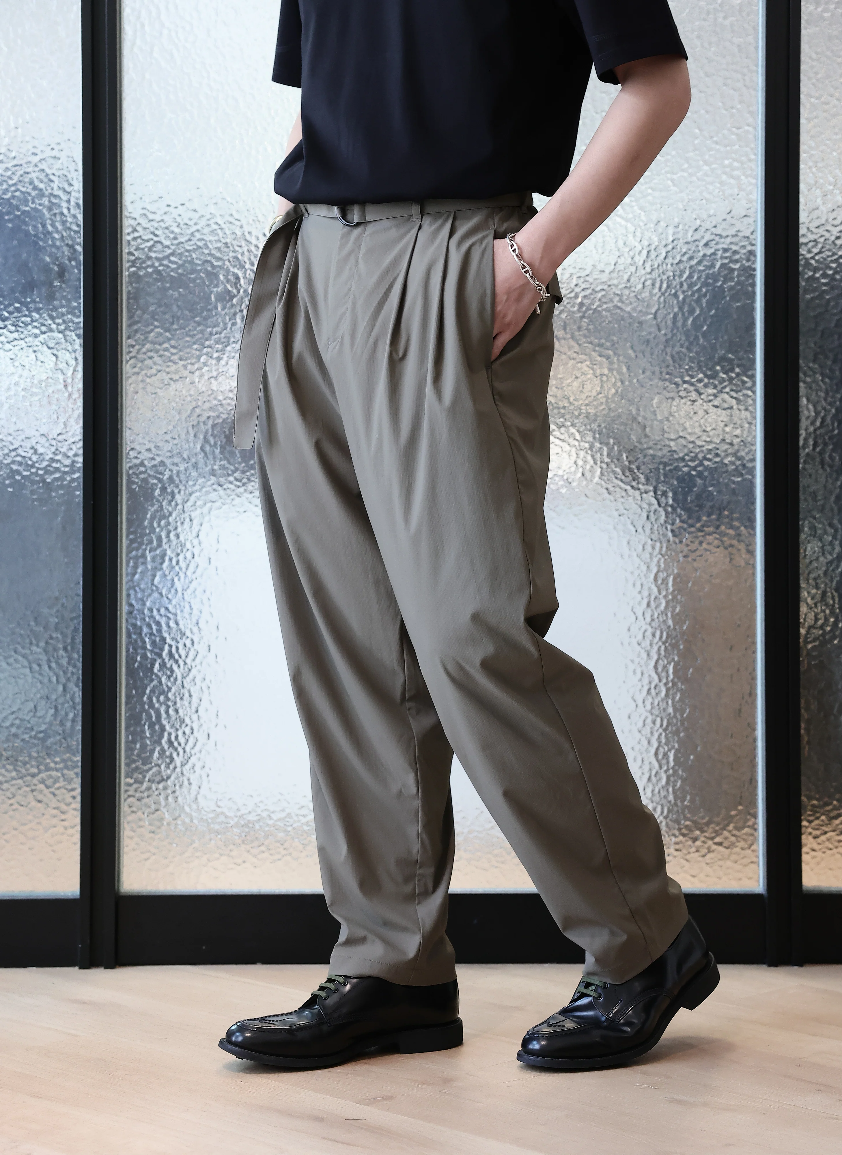 Ripstop Wide Tapered Pants - Umamrii