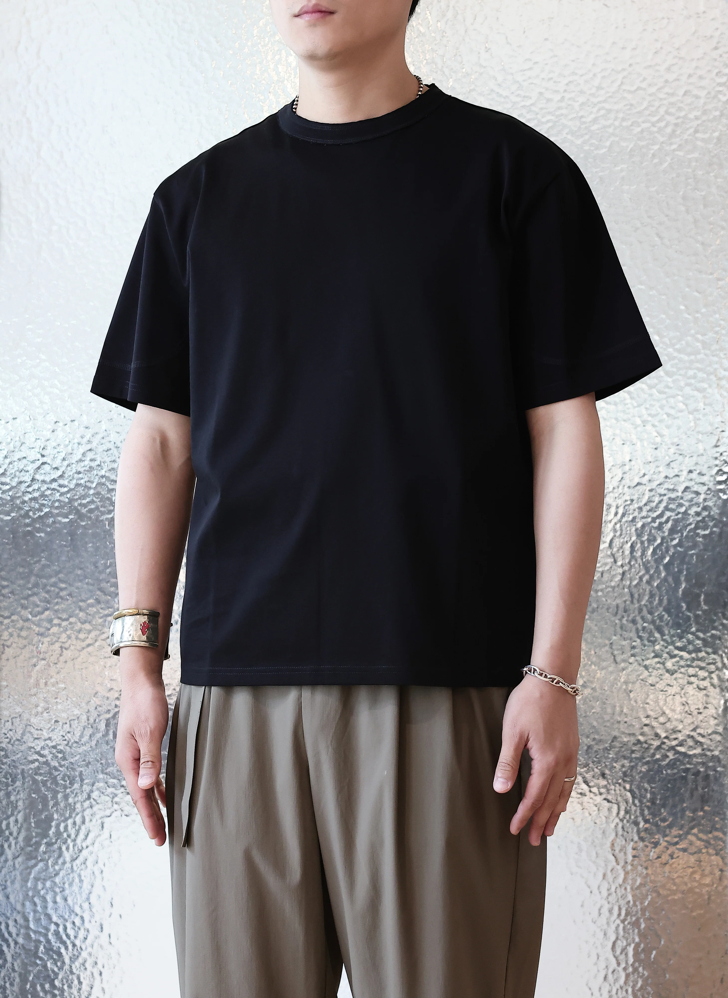 Mercerized Cotton T-shirt - Umamrii