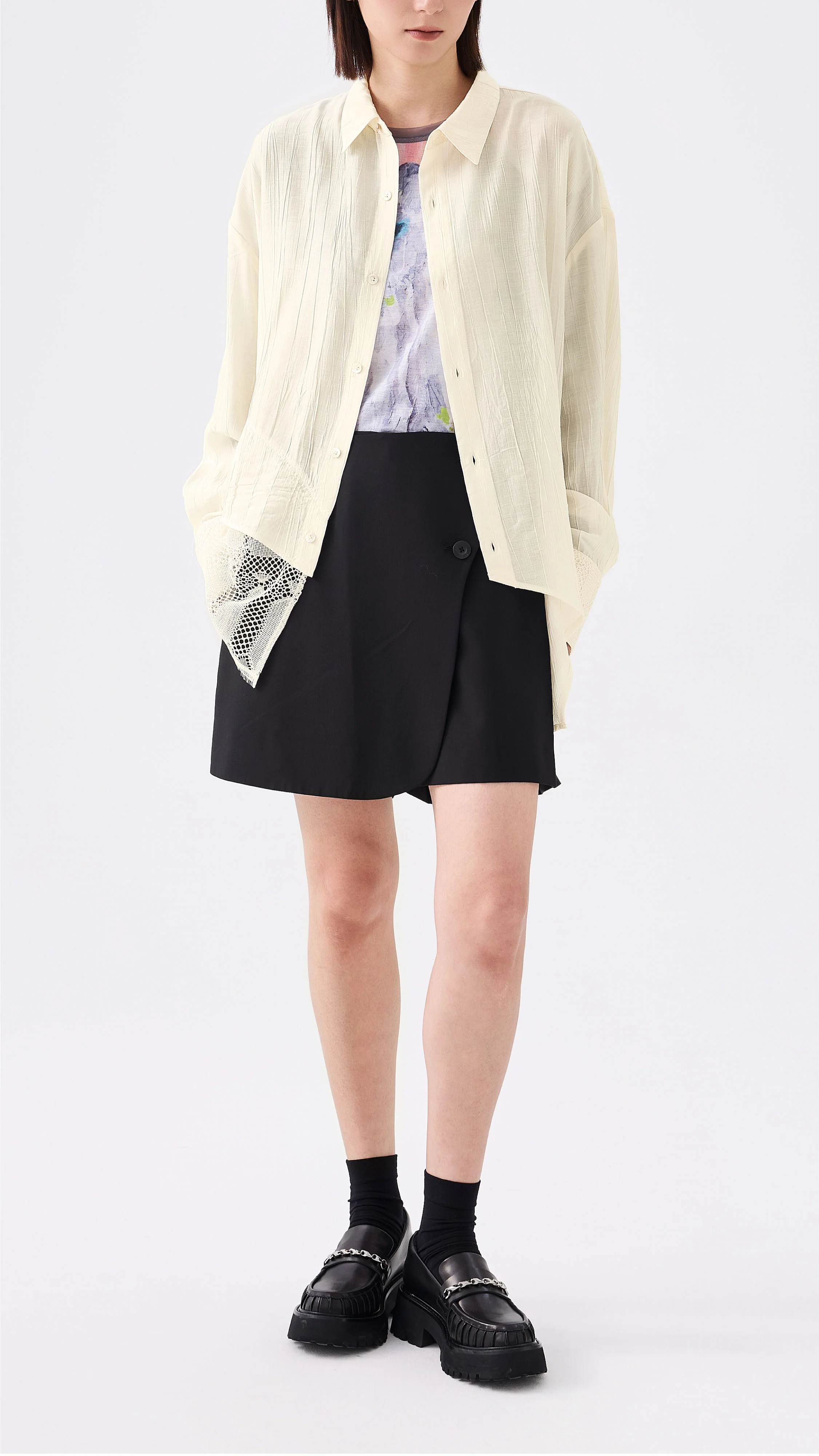 Shirt with Lace Detail - Umamrii