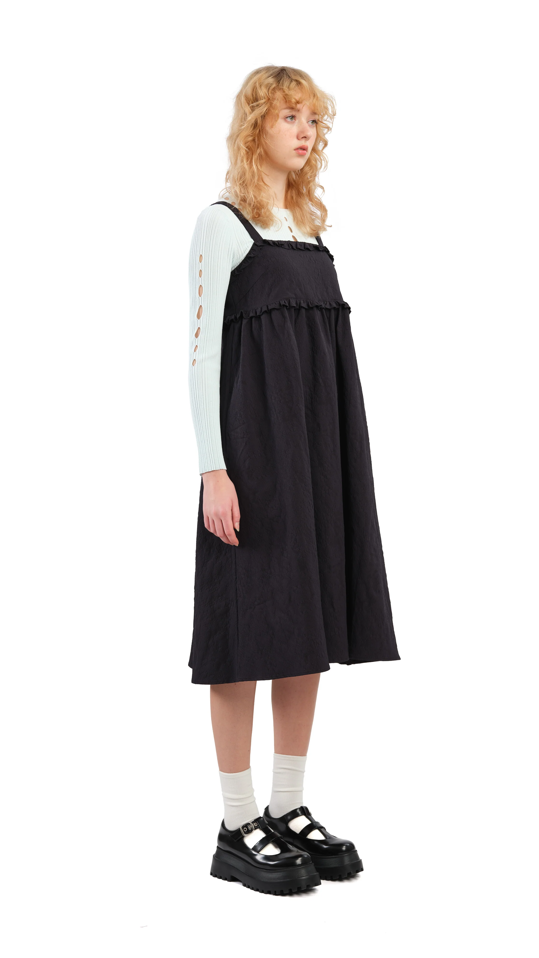 Textural Tiered Dress - Umamrii