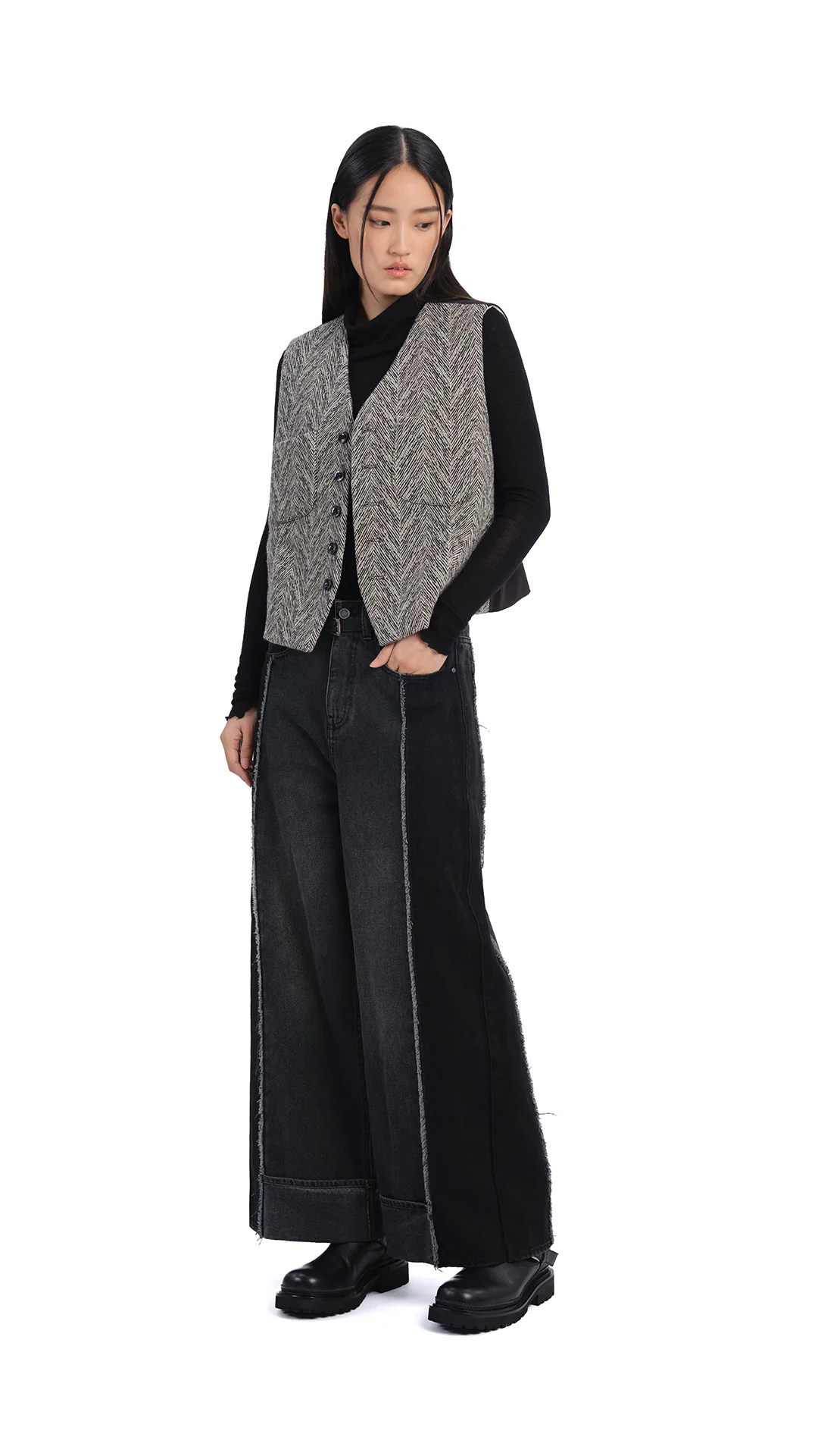 Herringbone Waist Coat - Umamrii