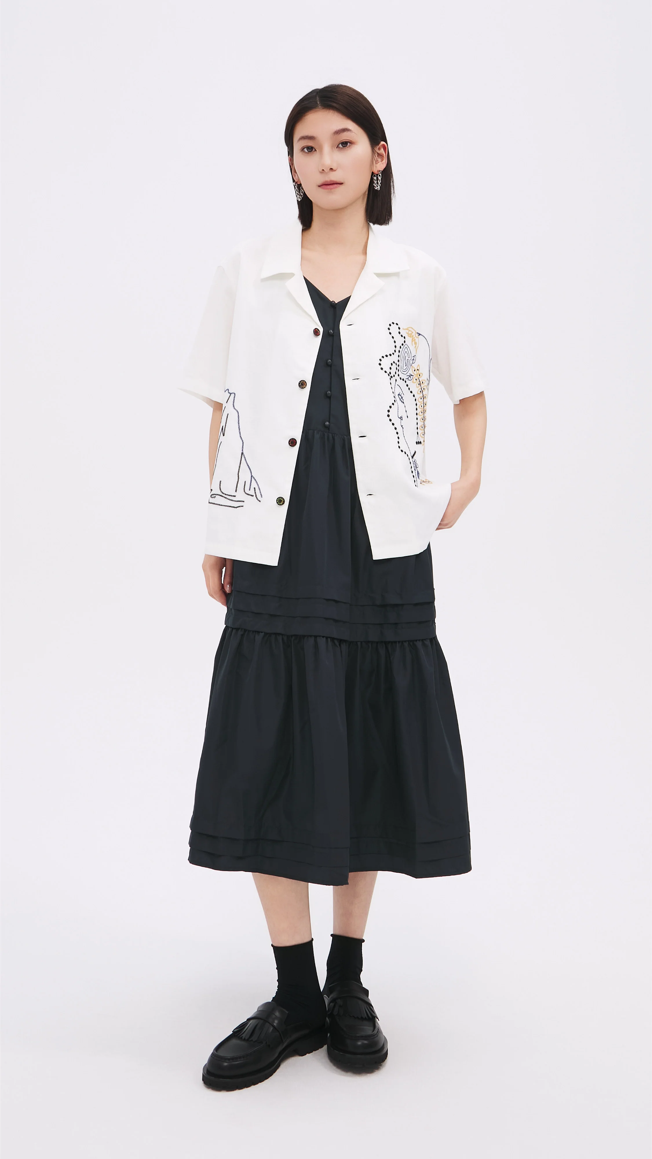 Pattern Shirt Jacket - Umamrii