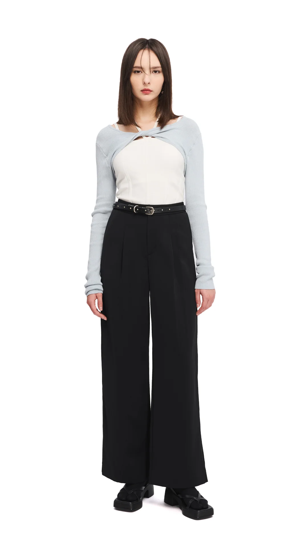 Wide-leg Capri Pants - Umamrii