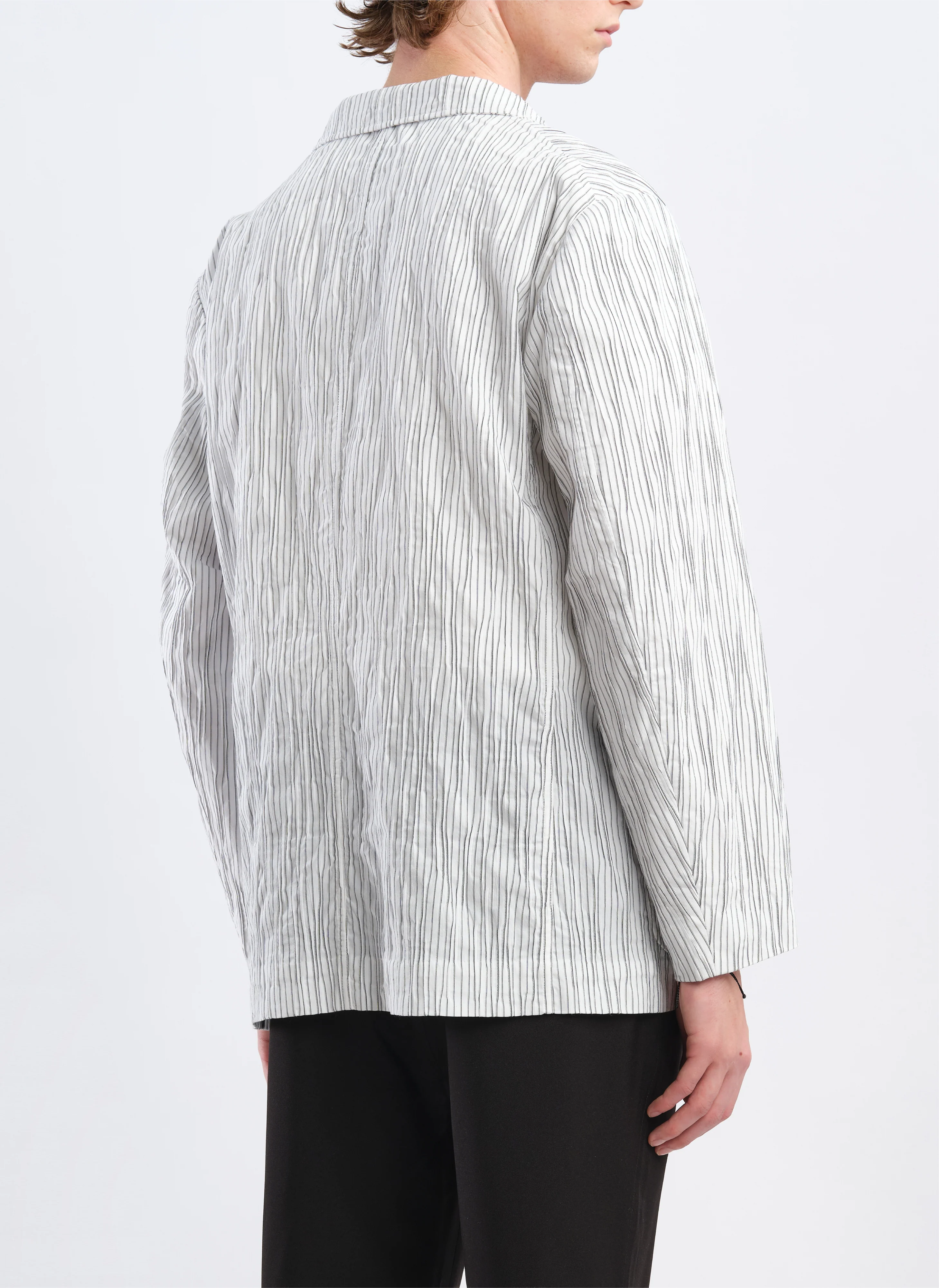 Distort Cotton Dobby Cloth Double Breasted Blazer - Umamrii