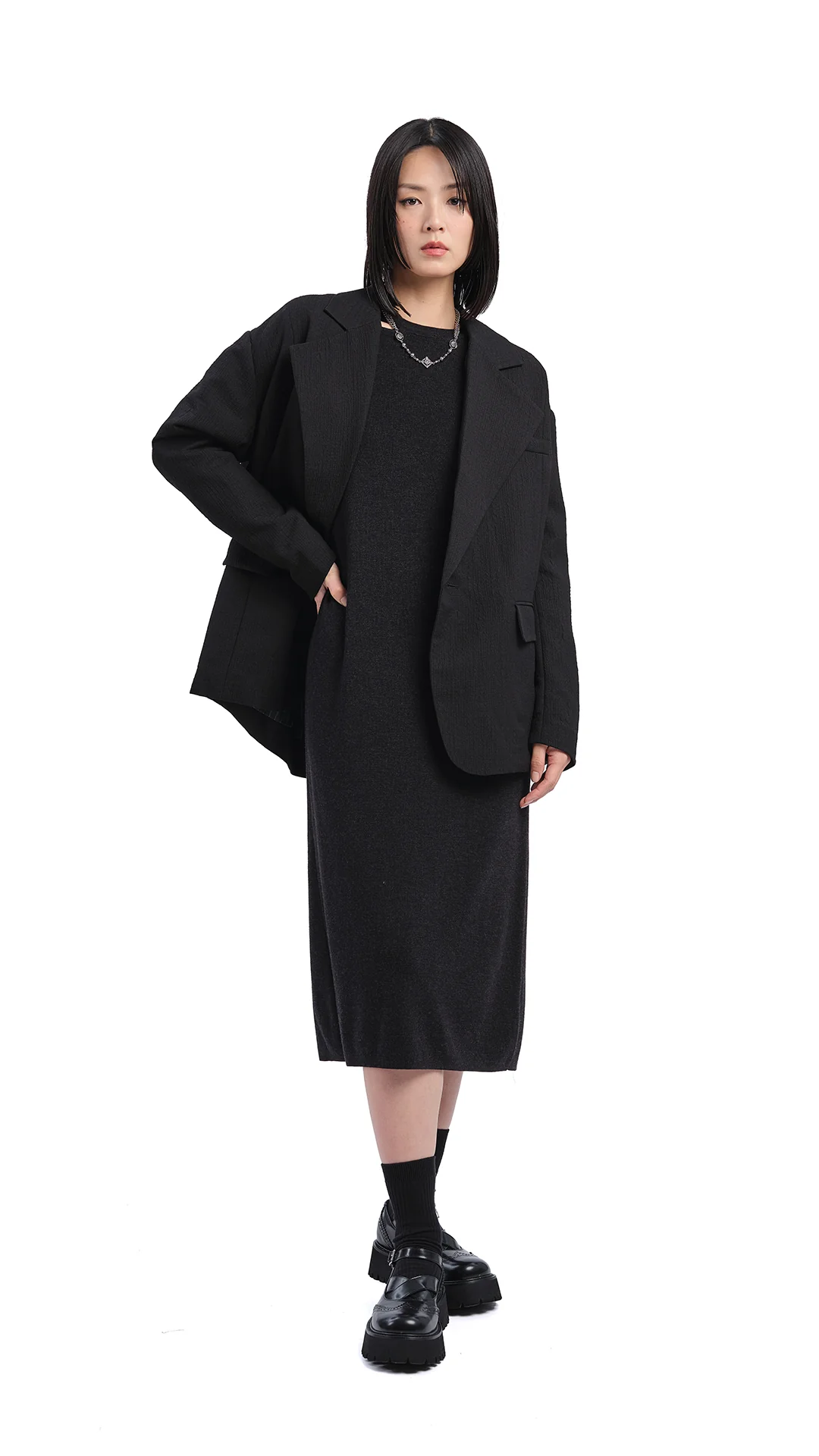 Biella Wool Knit Dress - Umamrii