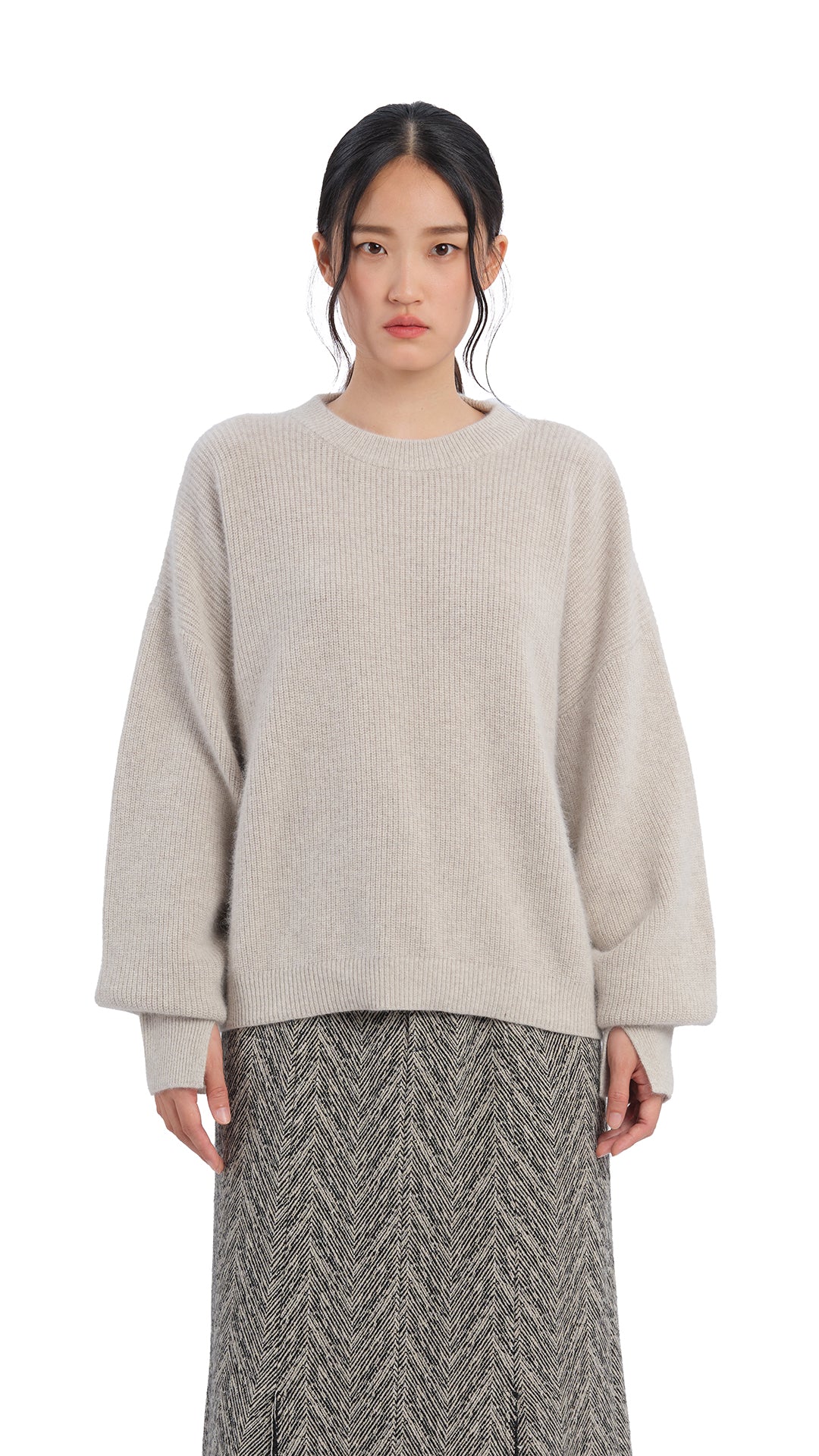 Fox-Mix Cardigan Sweater - Umamrii