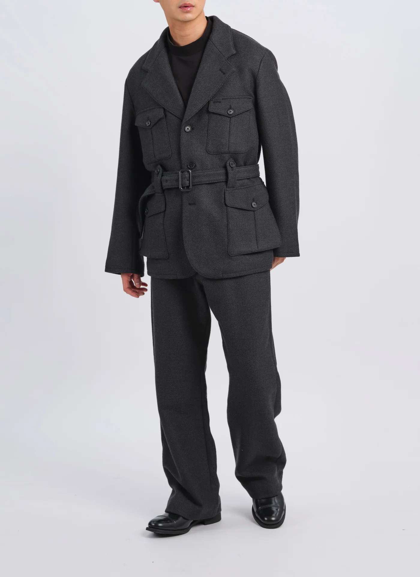 Marzotto Wool Single Breasted Soft Hunting Blazer - Umamrii