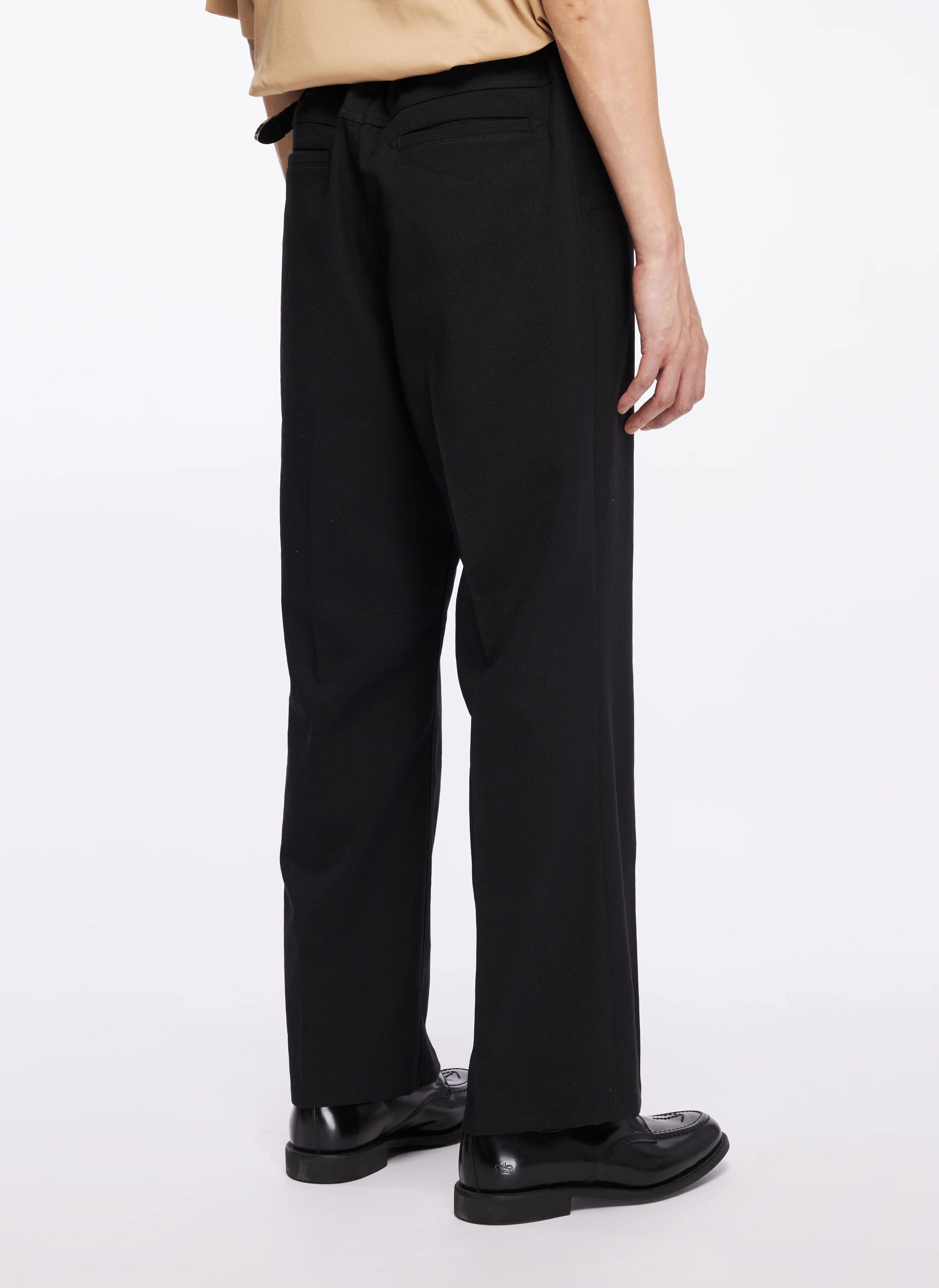 Wool Like Polyester Boot Cut Flare Pants - Umamrii