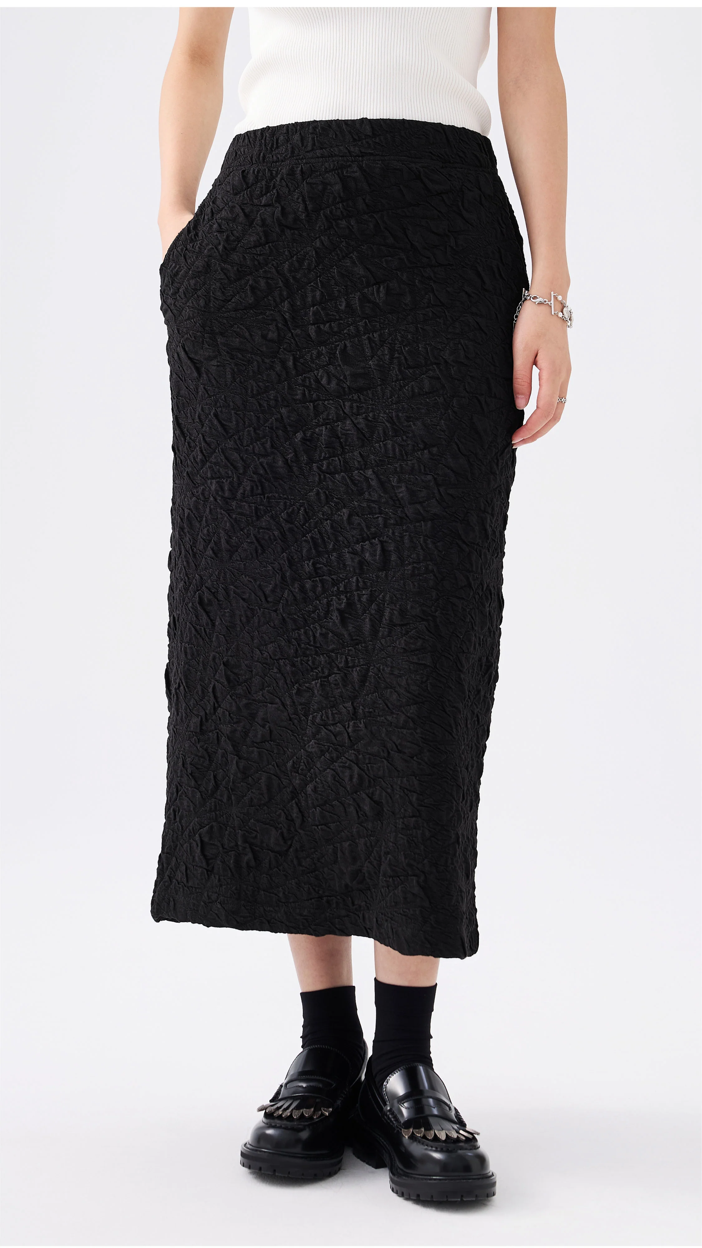 Textural Pencil Skirt - Umamrii