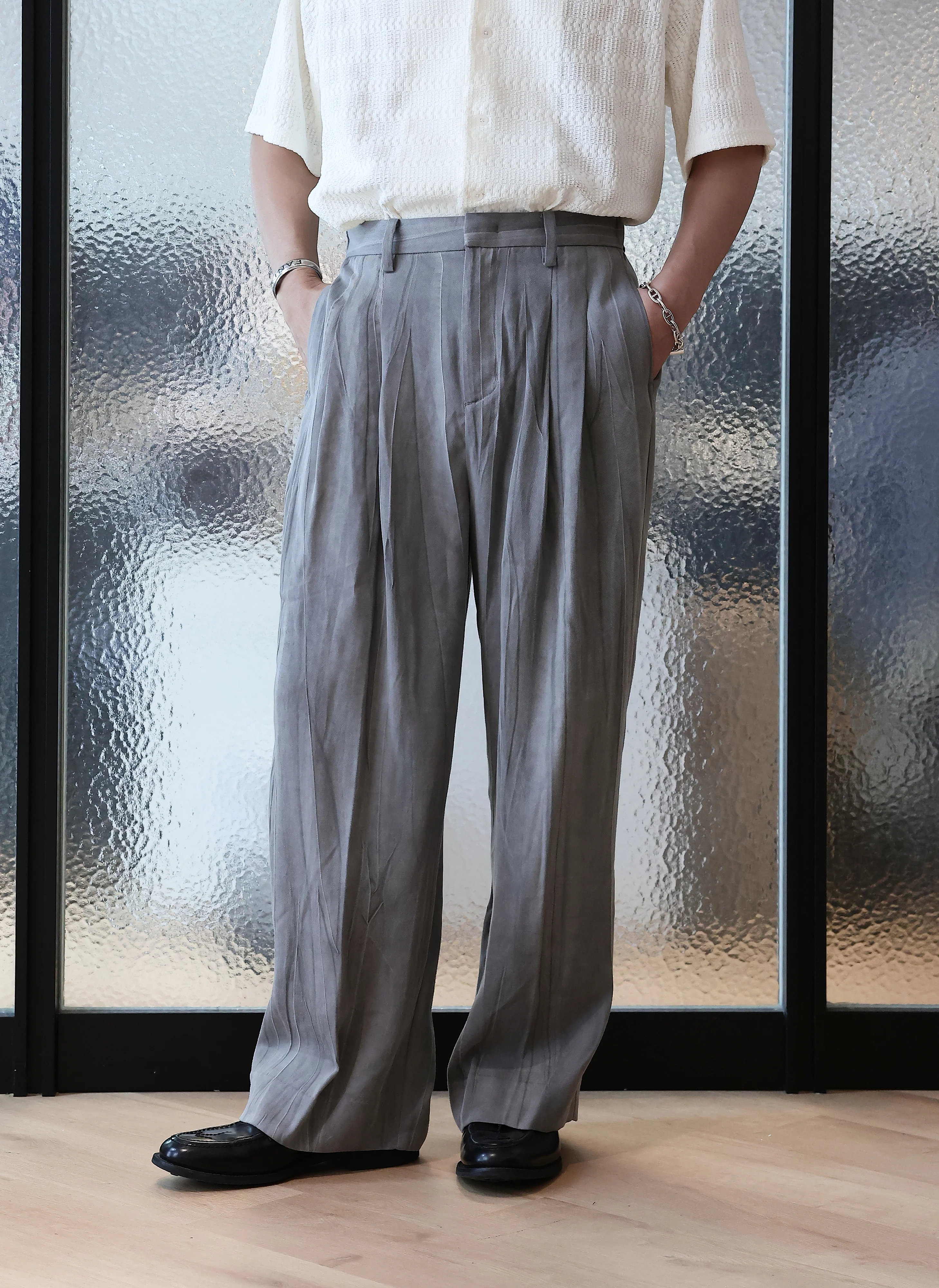 Wide Pleated Pants - Umamrii