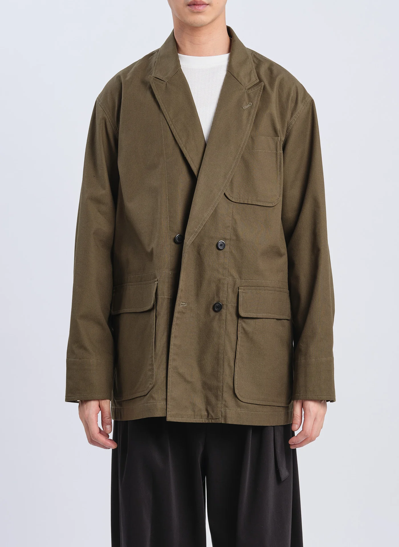 Cordura Canvas Soft Work Double Breasted Blazer - Umamrii