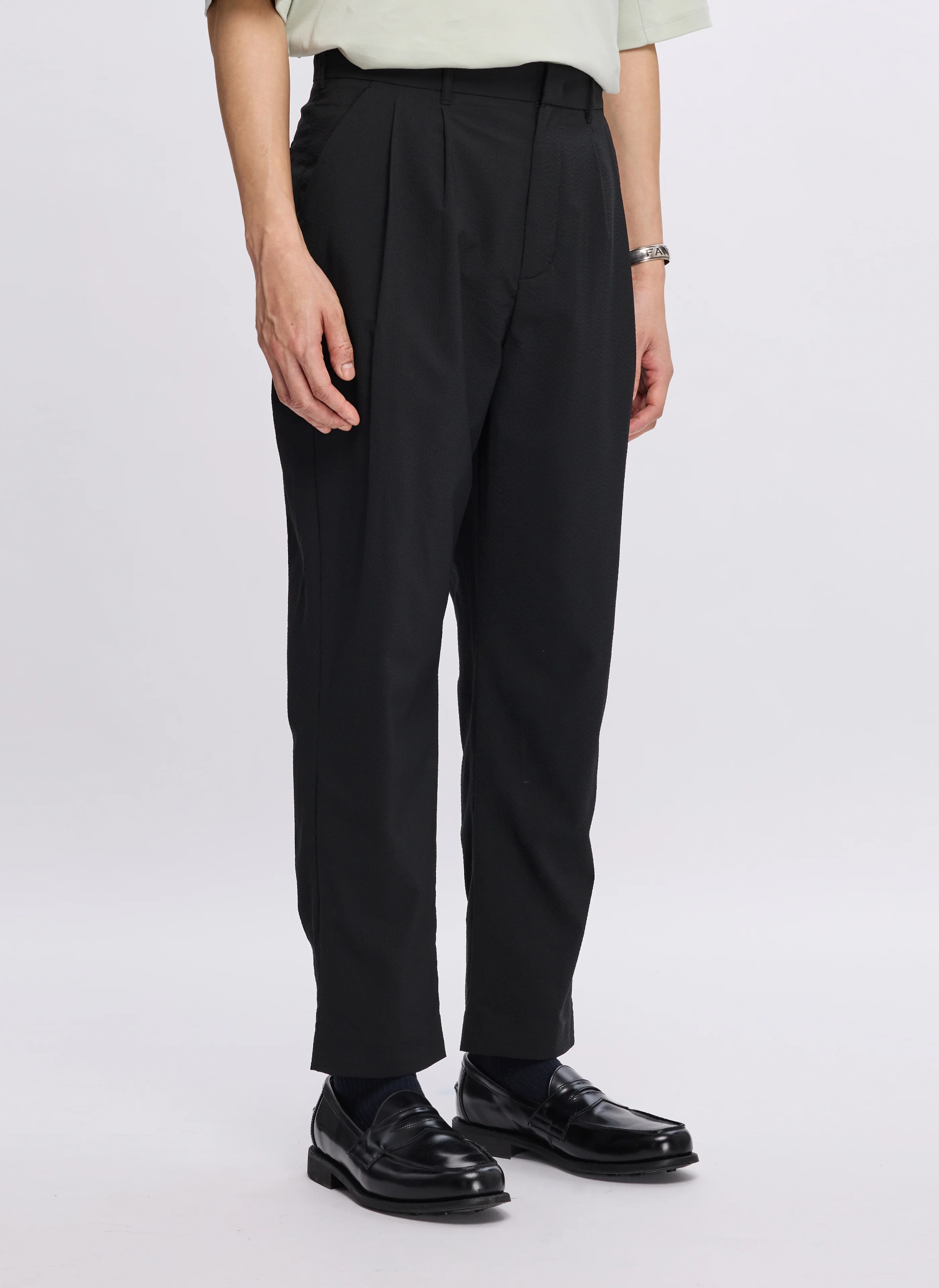 ECO Seersuckers Solotex Ankle Length Relax Tapered (P-10) - Umamrii