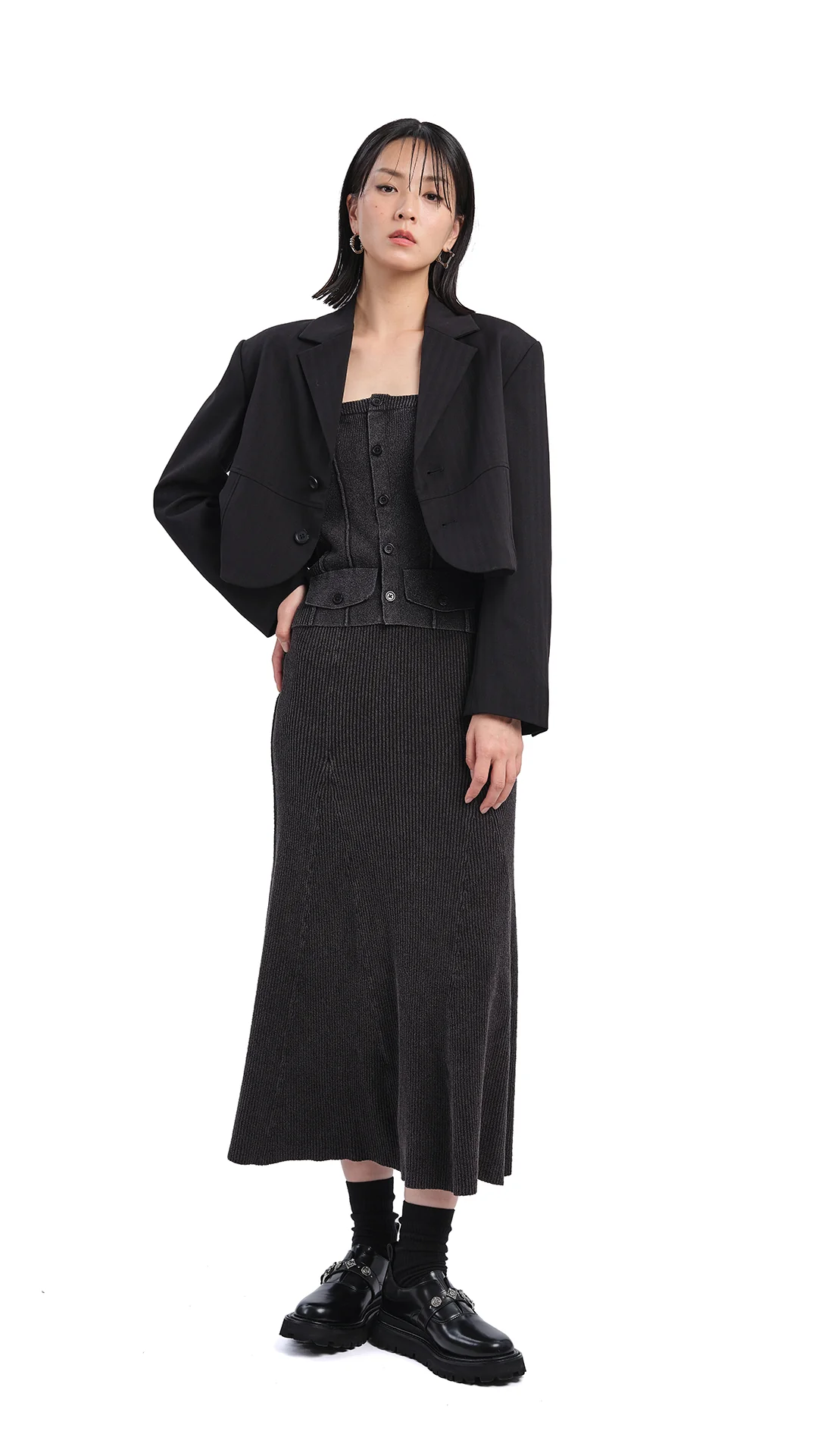 Soil Knit Fish Tail Skirt - Umamrii