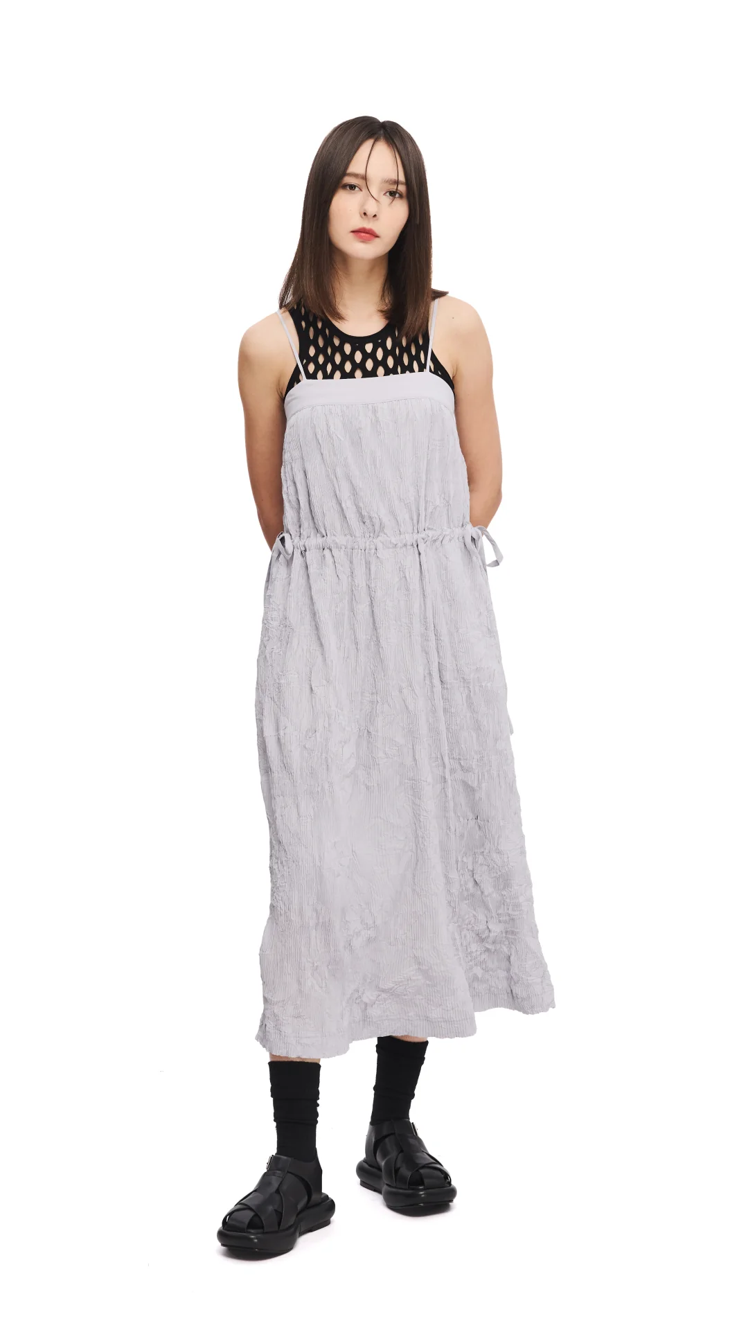 Crinkle Pleat Dress - Umamrii