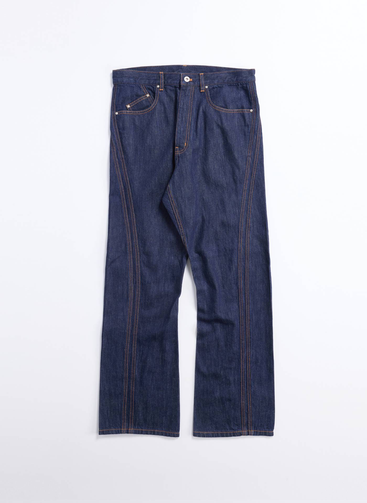 Indigo Cotton Linen Denim Jeans - Umamrii