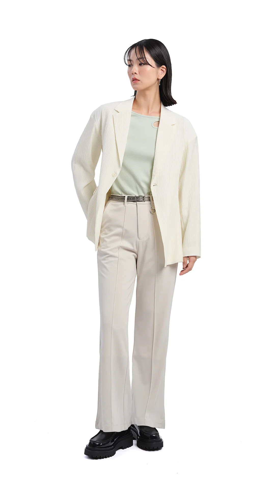 Single Breasted Slim Cut Blazer - Umamrii