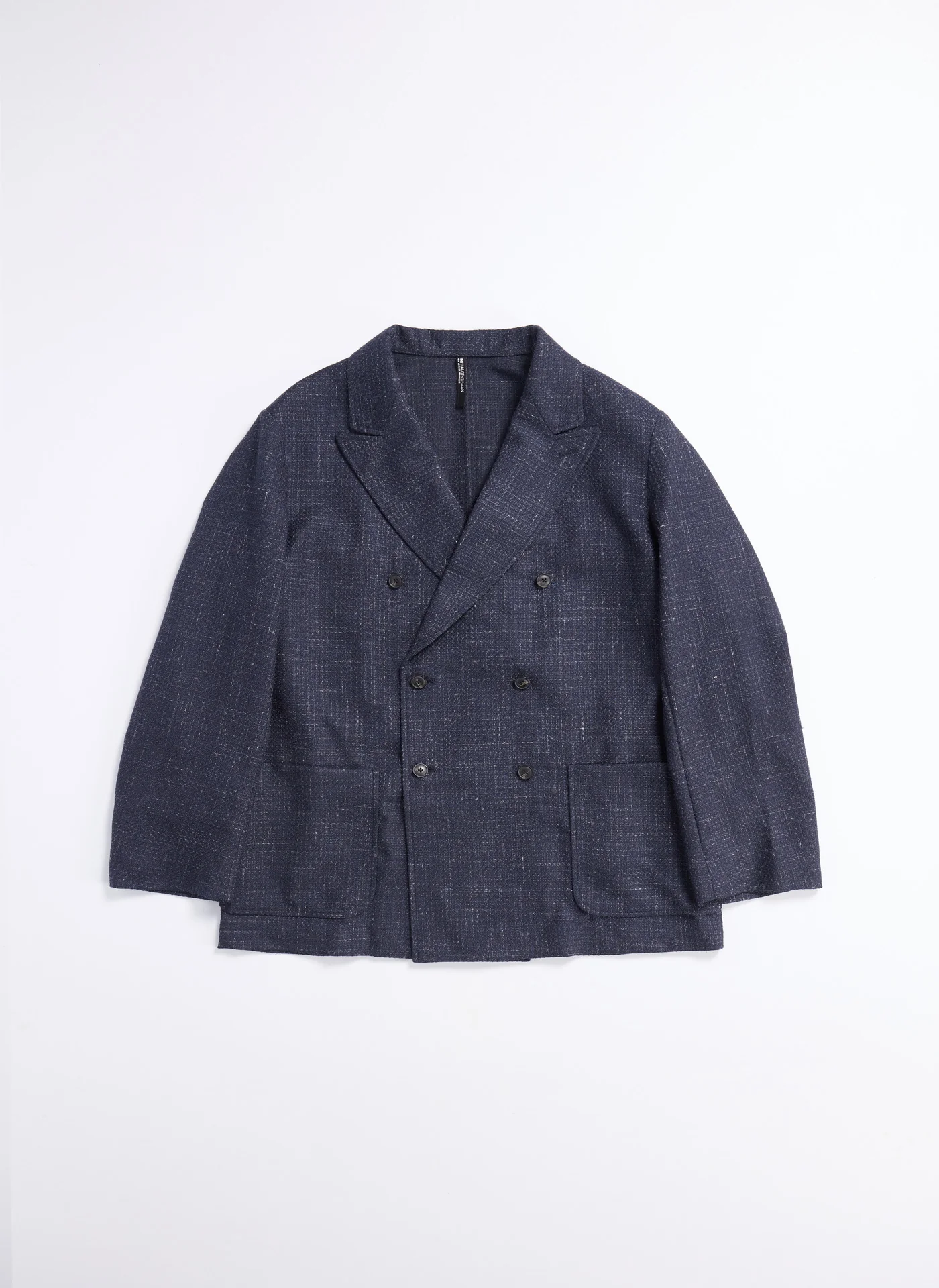 Marzotto Wool Silk Linen Soft Double Breasted Blazer - Umamrii