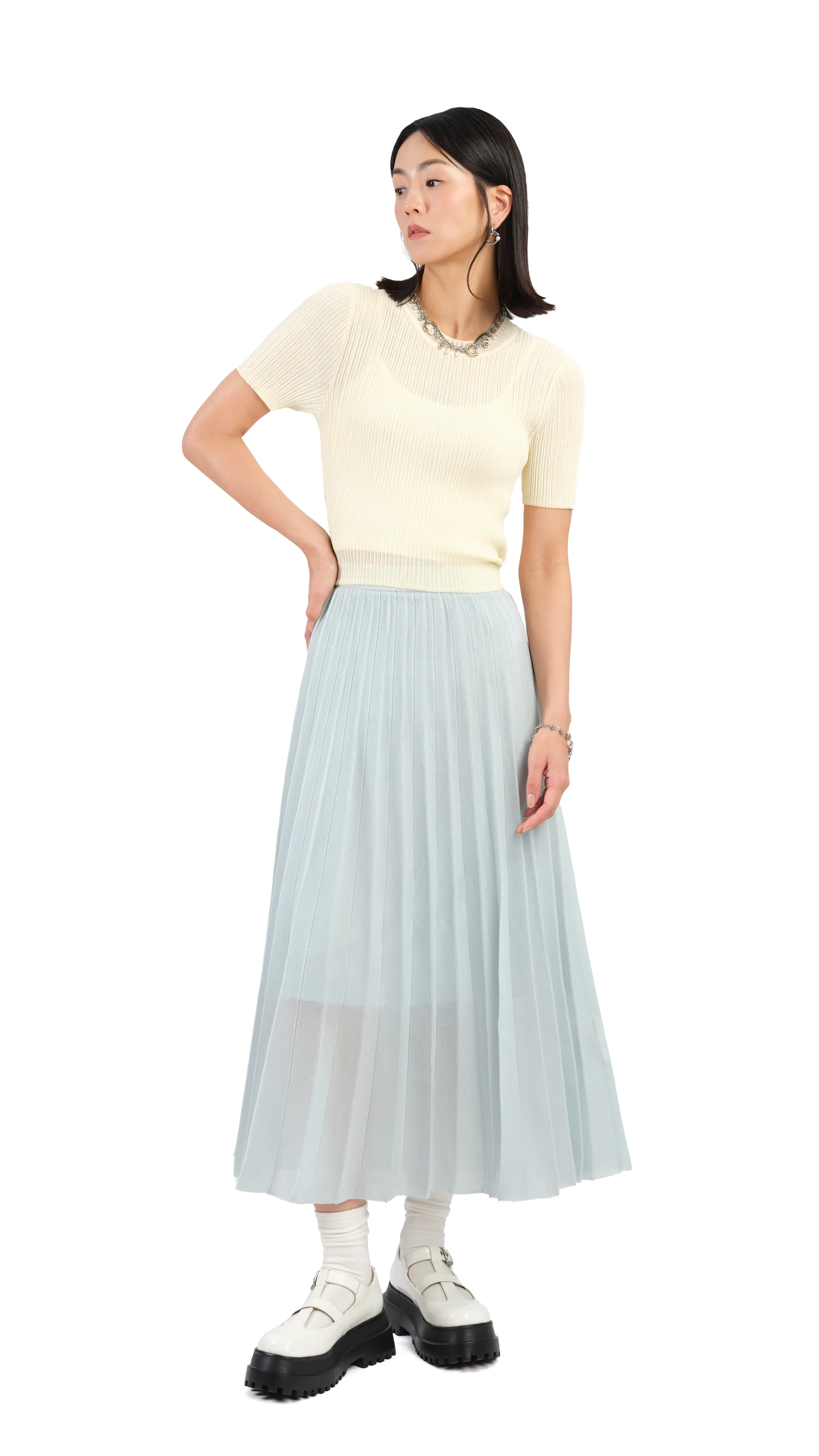 Sheer Knit Skirt - Umamrii