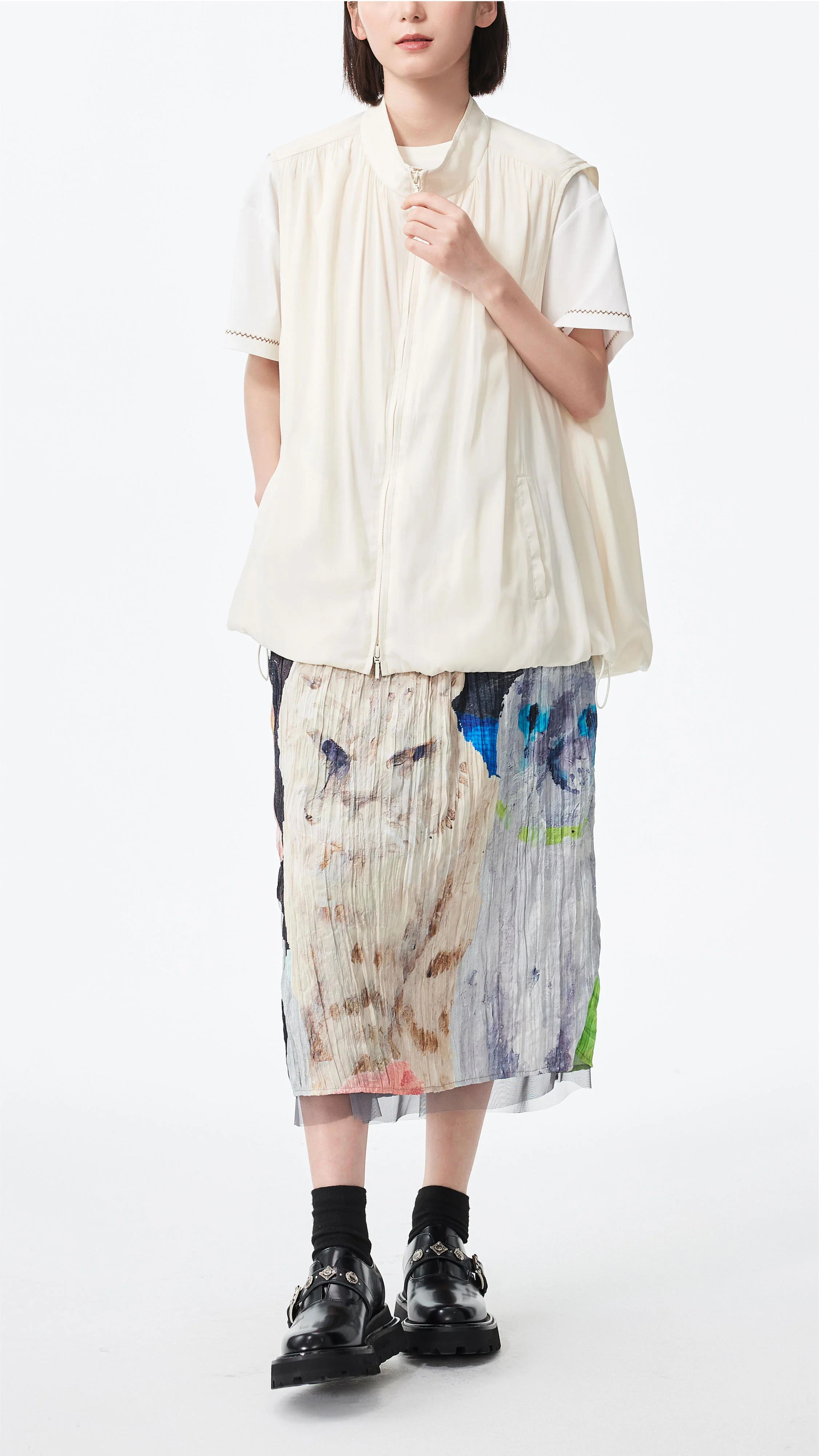 Zip-up Vest - Umamrii