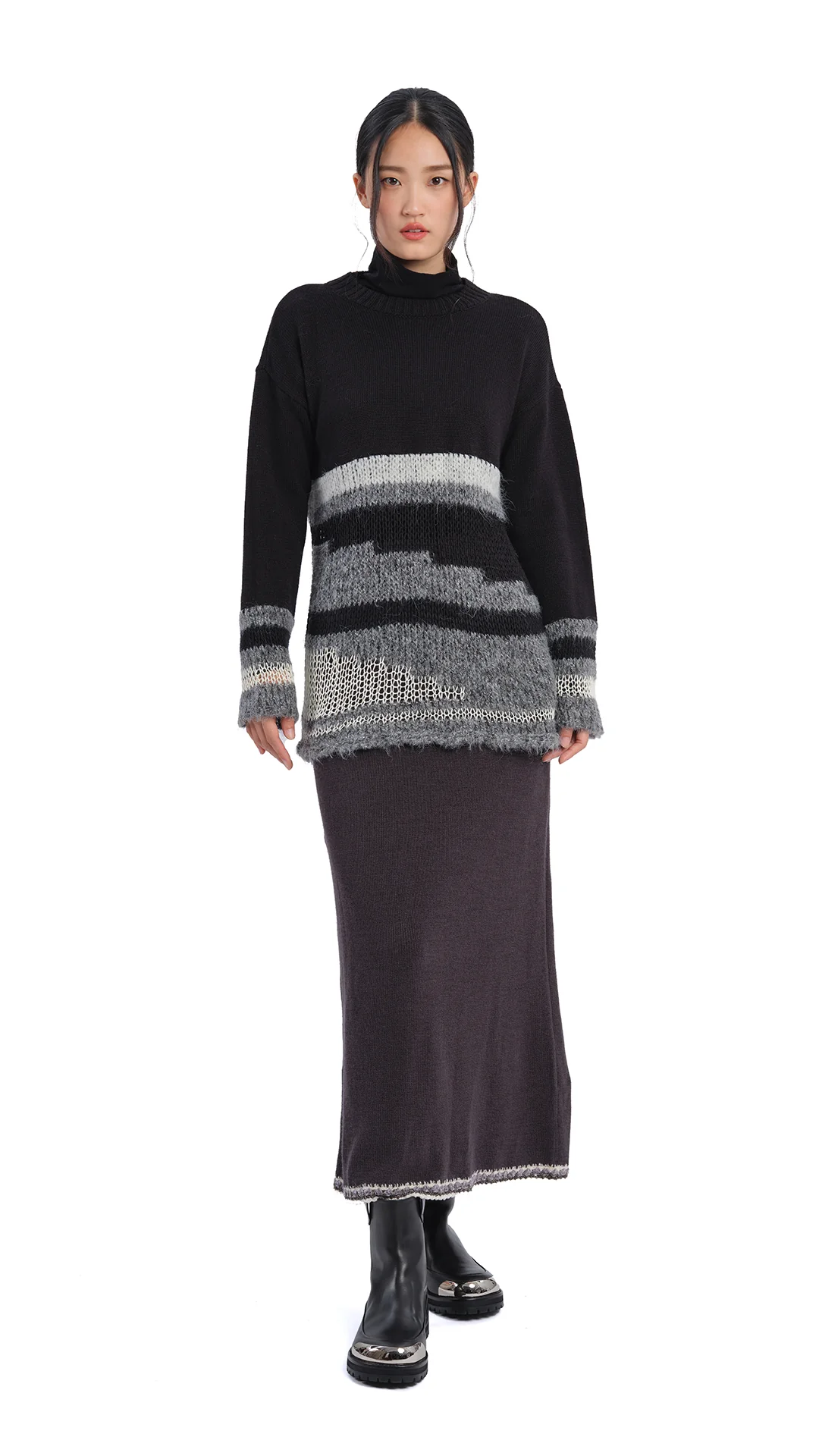 Mix Yarn Sweater - Umamrii