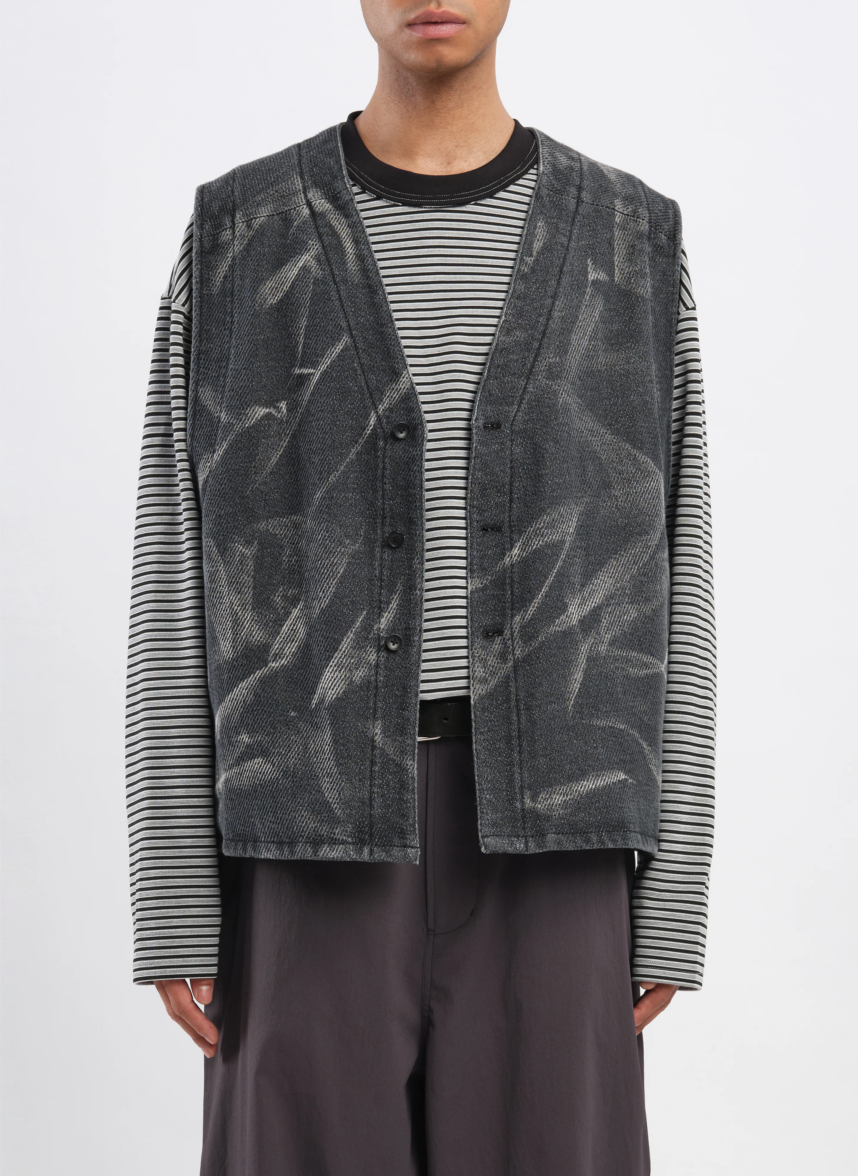 Cotton Polyester Jersey Waistcoat - Umamrii