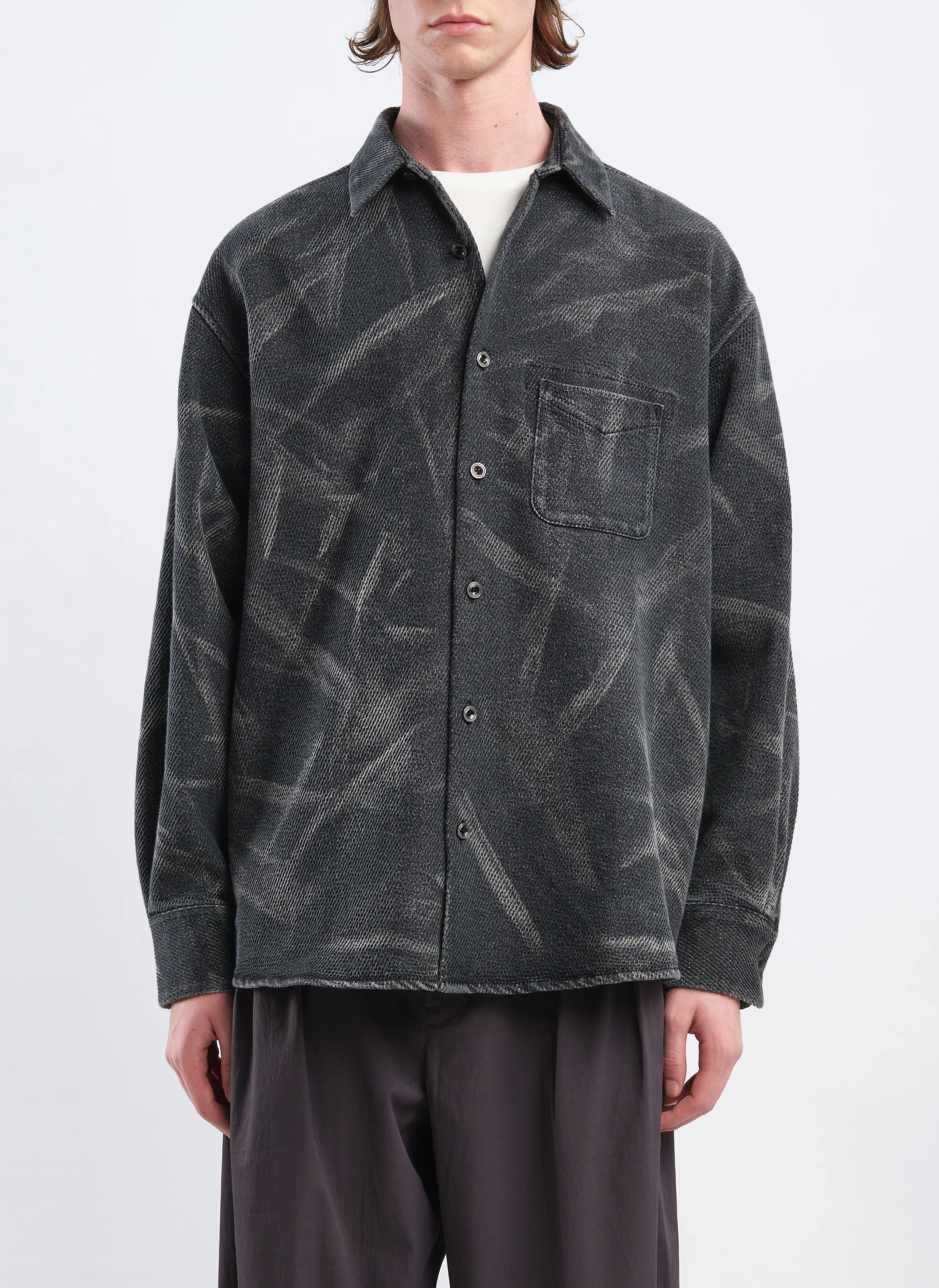 Cotton Polyester Jersey Shirt Jacket - Umamrii