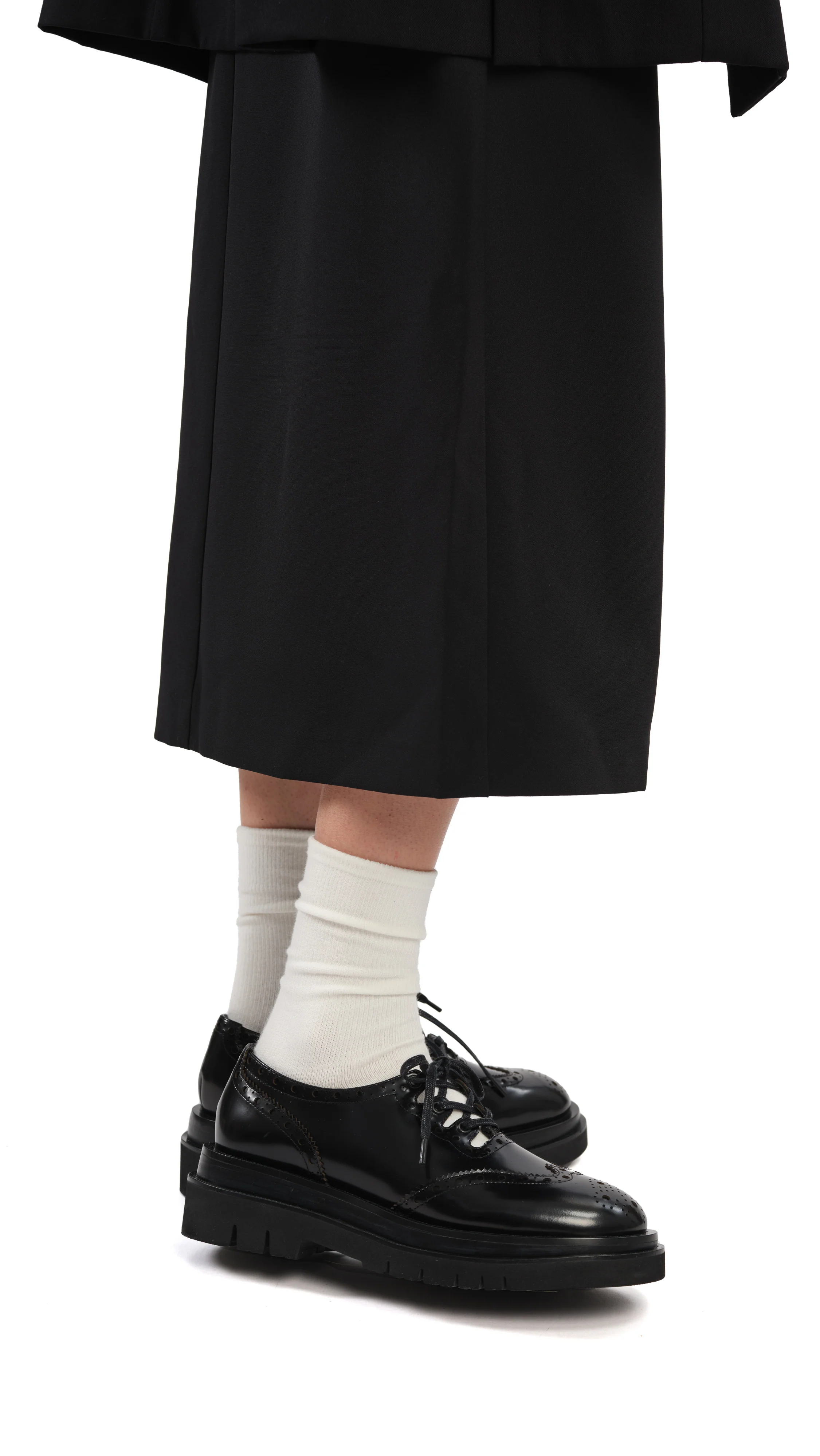 Leather Embellished Oxford Shoes - Umamrii