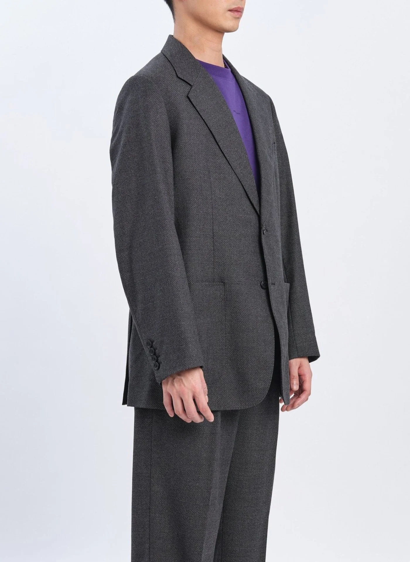 Naturemier Melange Polyester Soft Single Breasted Blazer - Umamrii