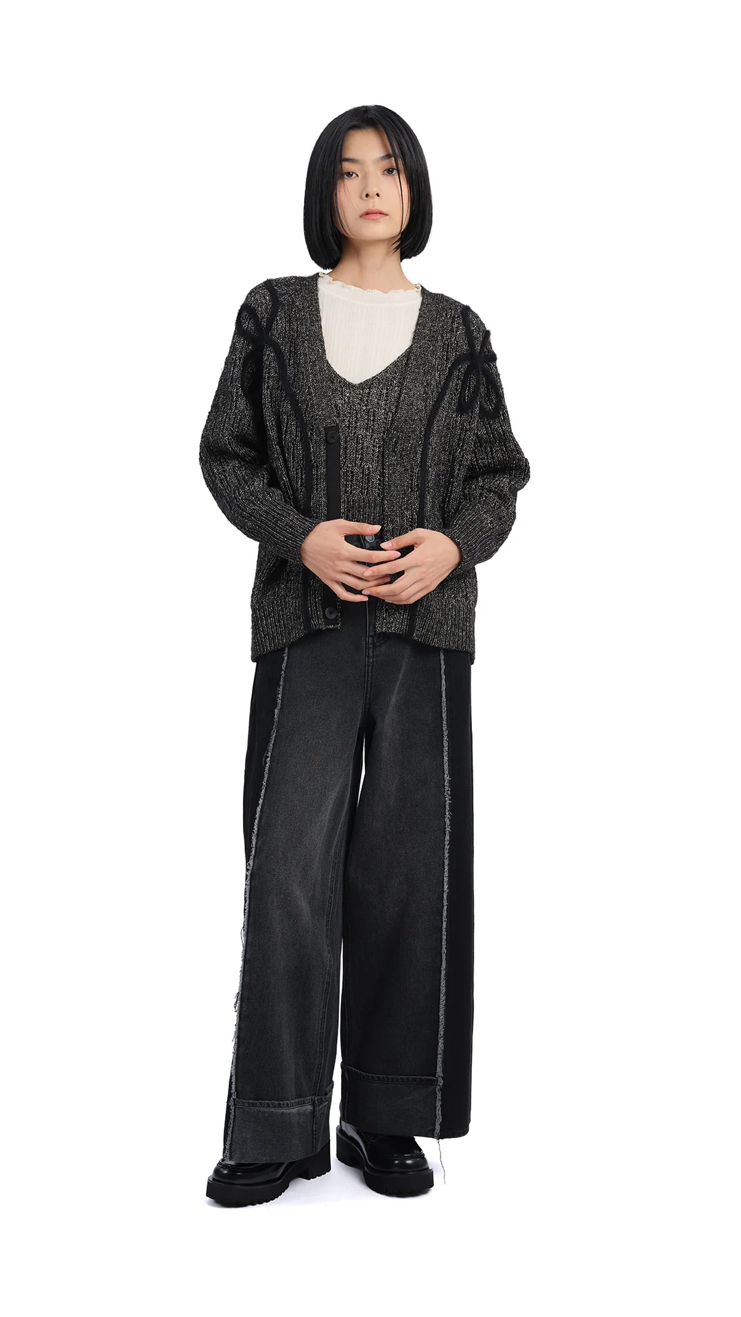 Textural Knit Vest - Umamrii