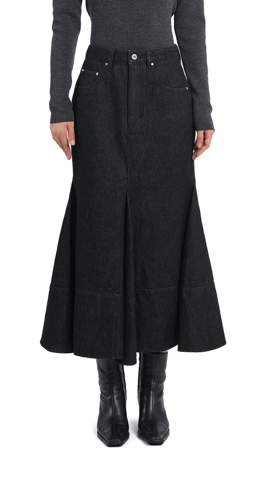 Denim Fishtail Skirt - Umamrii