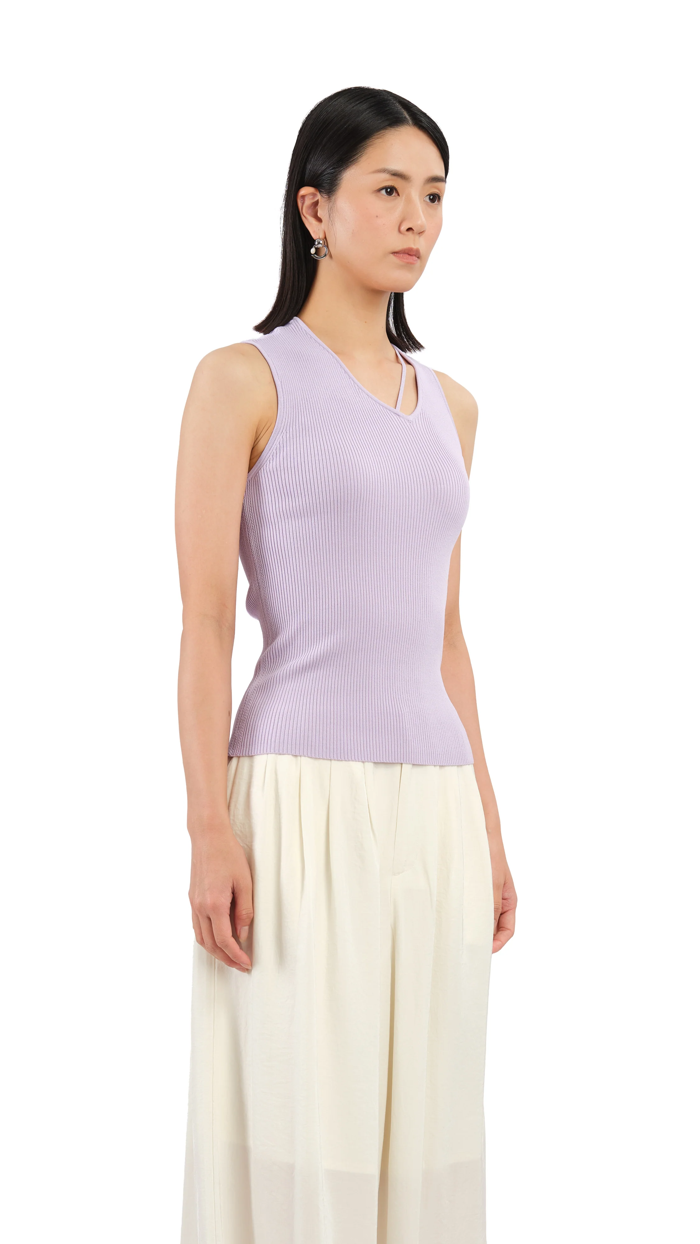 Asymmetric Neckline Top - Umamrii