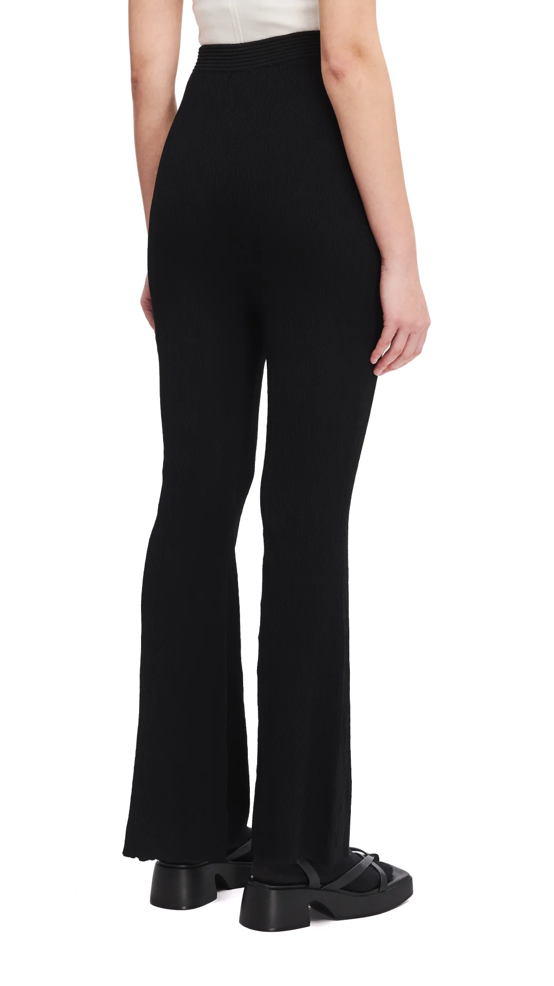 Knitted Boot-cut Pants - Umamrii