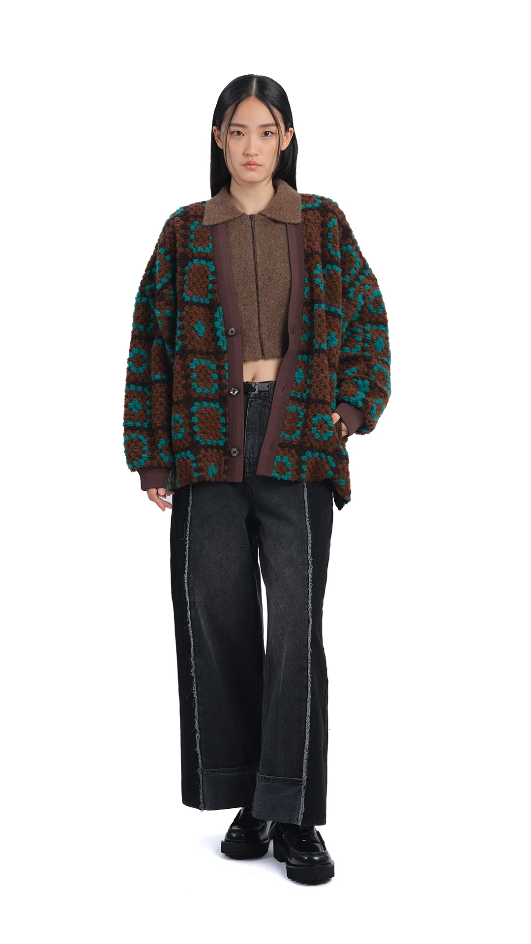 Yak Zip-Up Cardigan - Umamrii