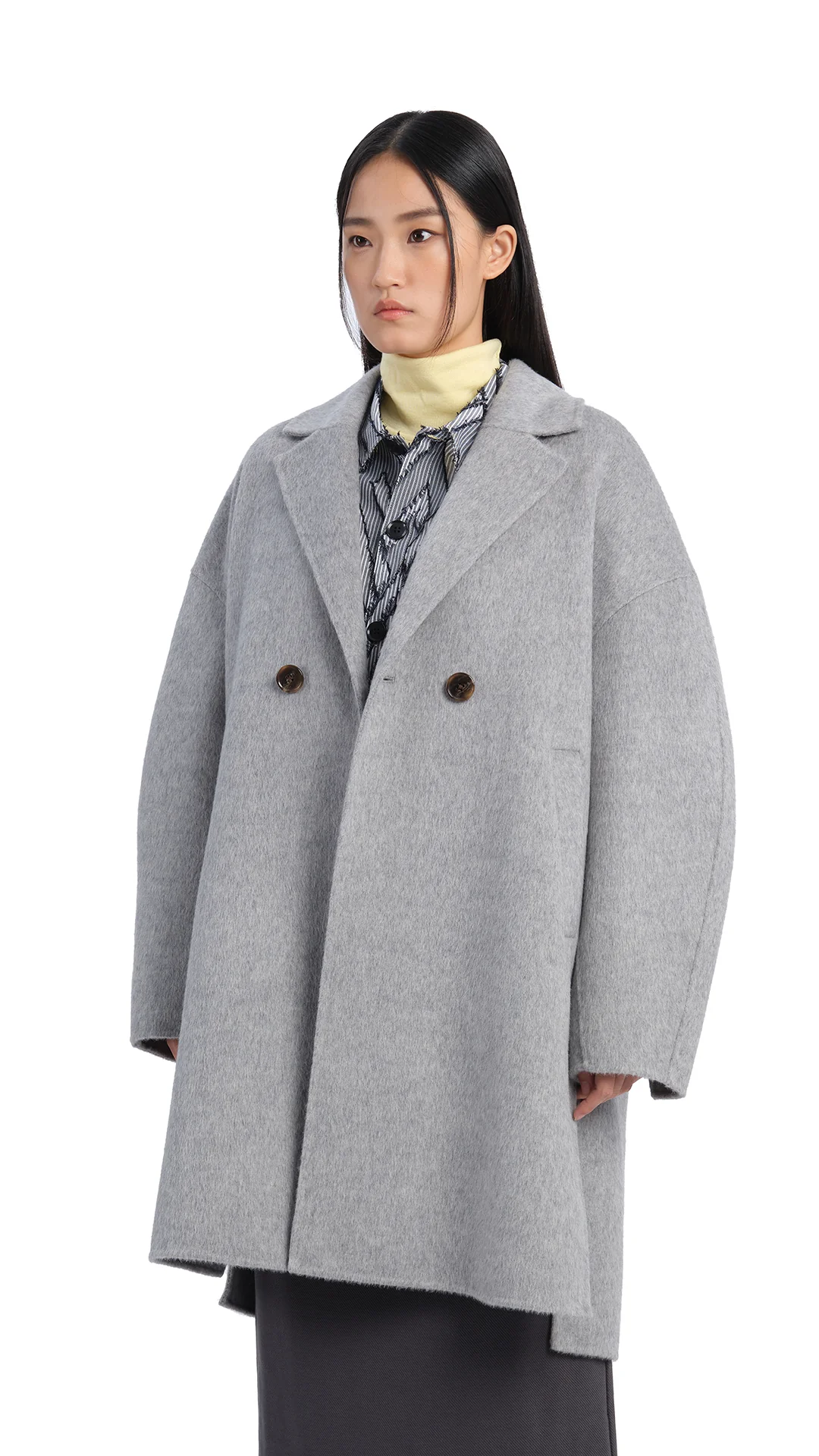 Melange Double Face Coat - Umamrii