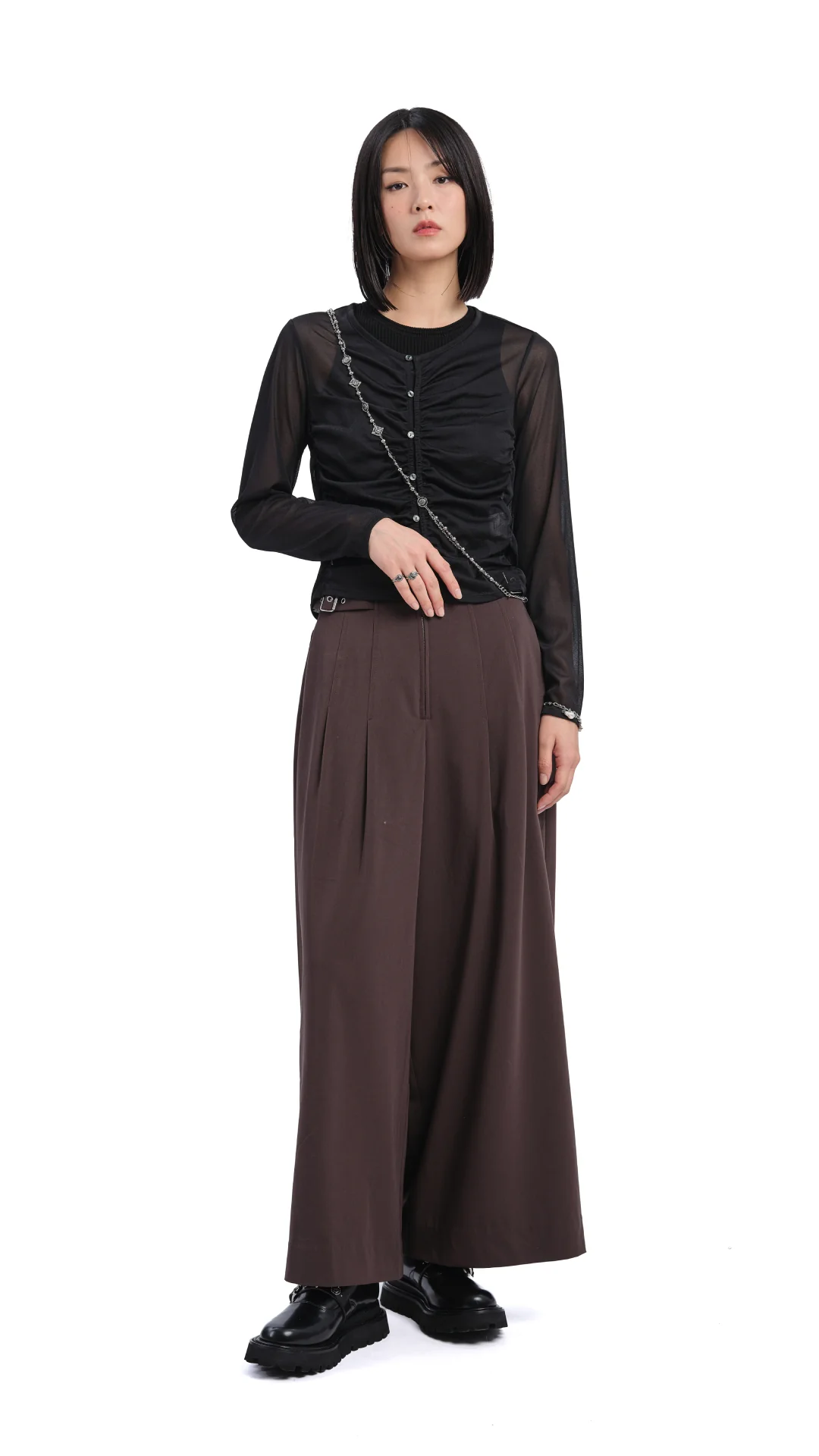 Sheer Gathered Jacket - Umamrii