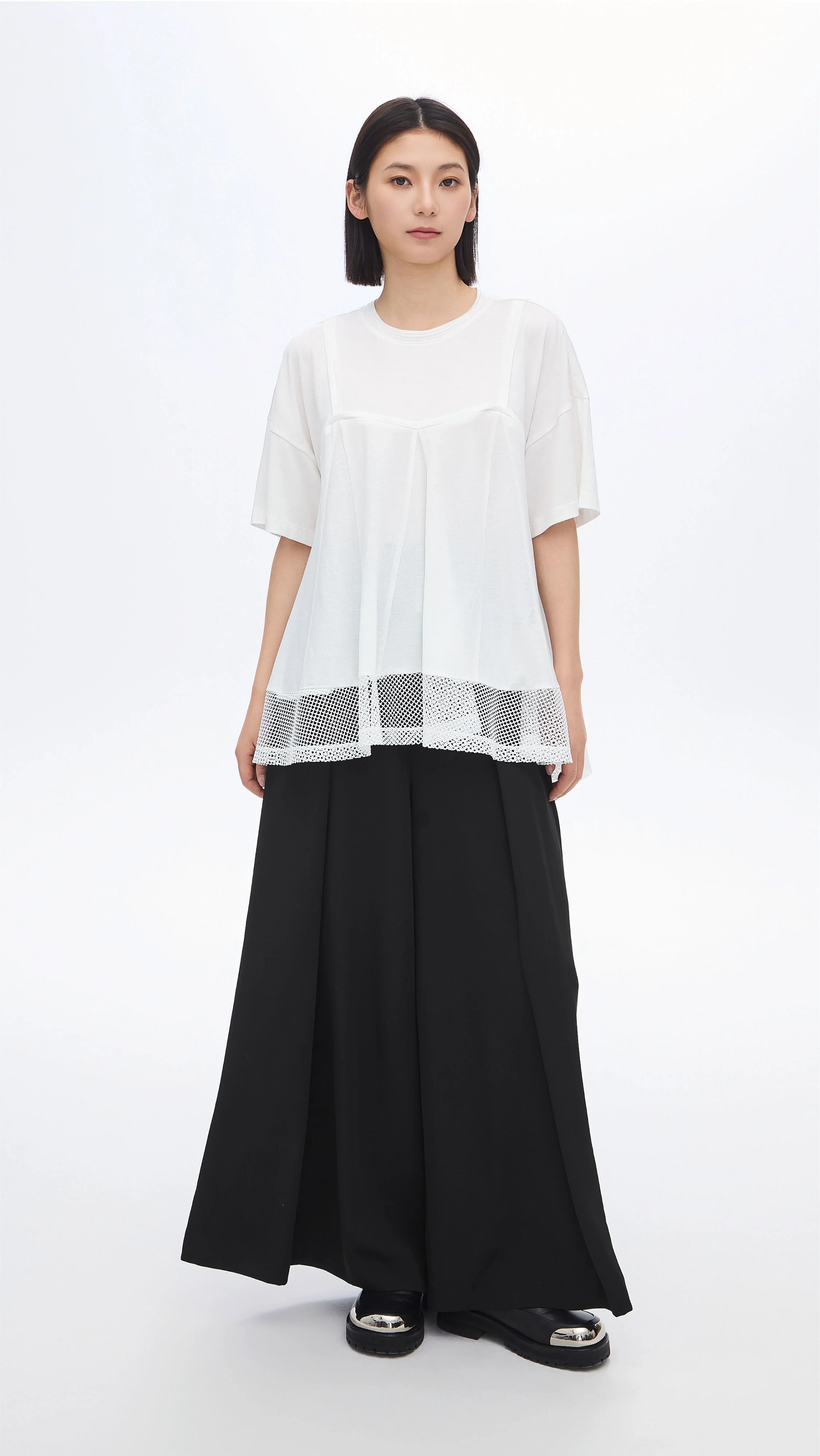 Cut-Sewn Patched Top - Umamrii