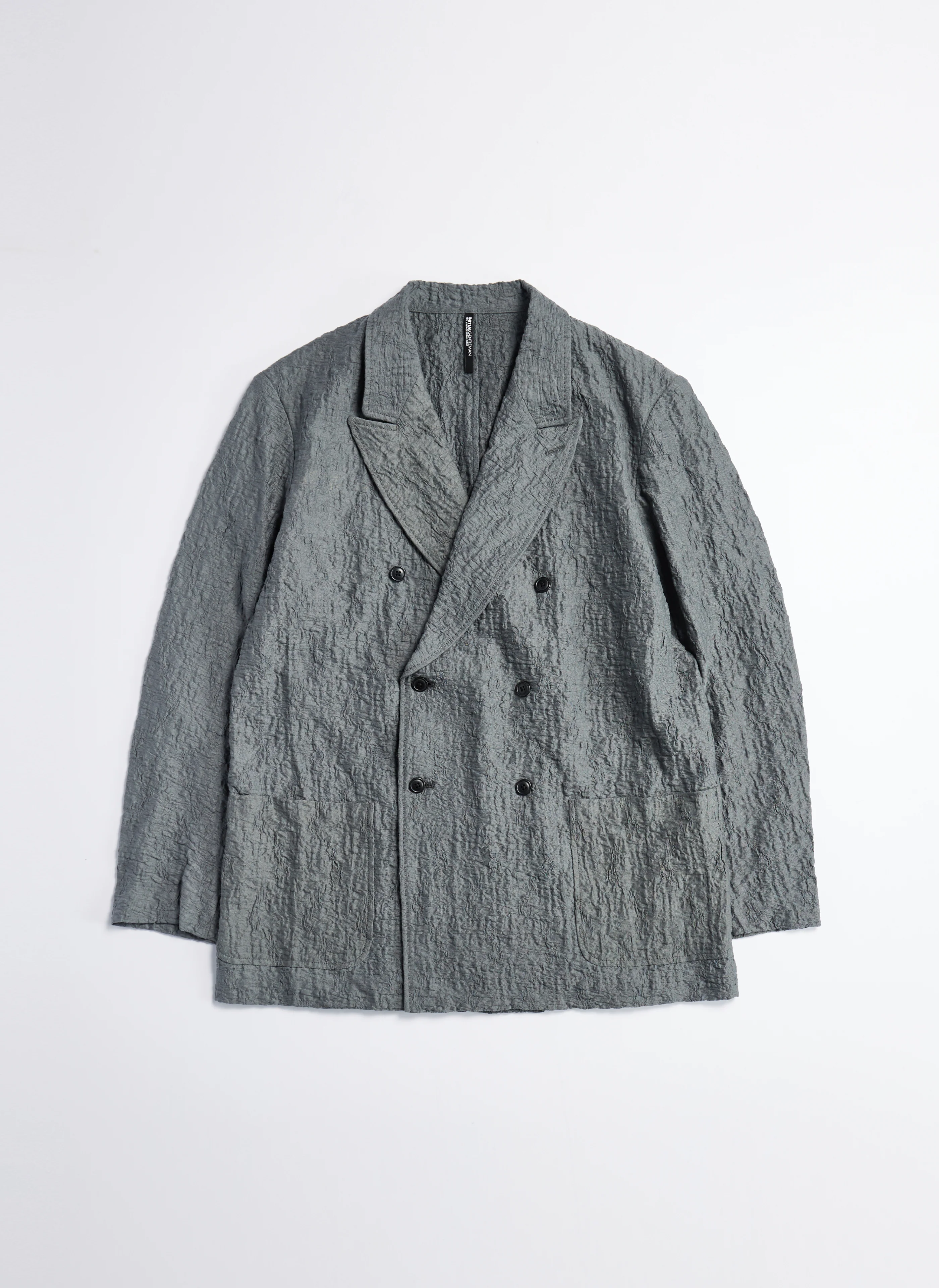 Imported Cotton Nylon Soft Double Breasted Blazer - Umamrii