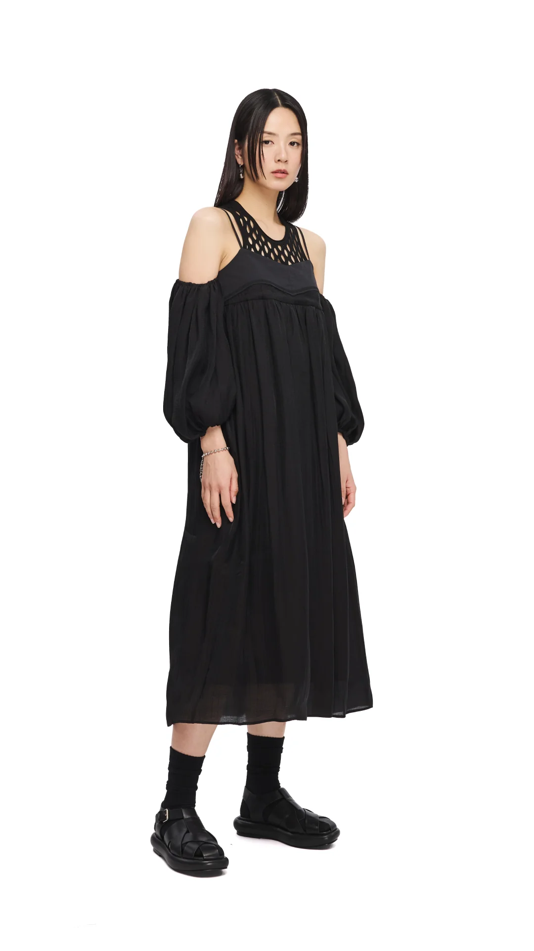 Cold Shoulder Dress - Umamrii