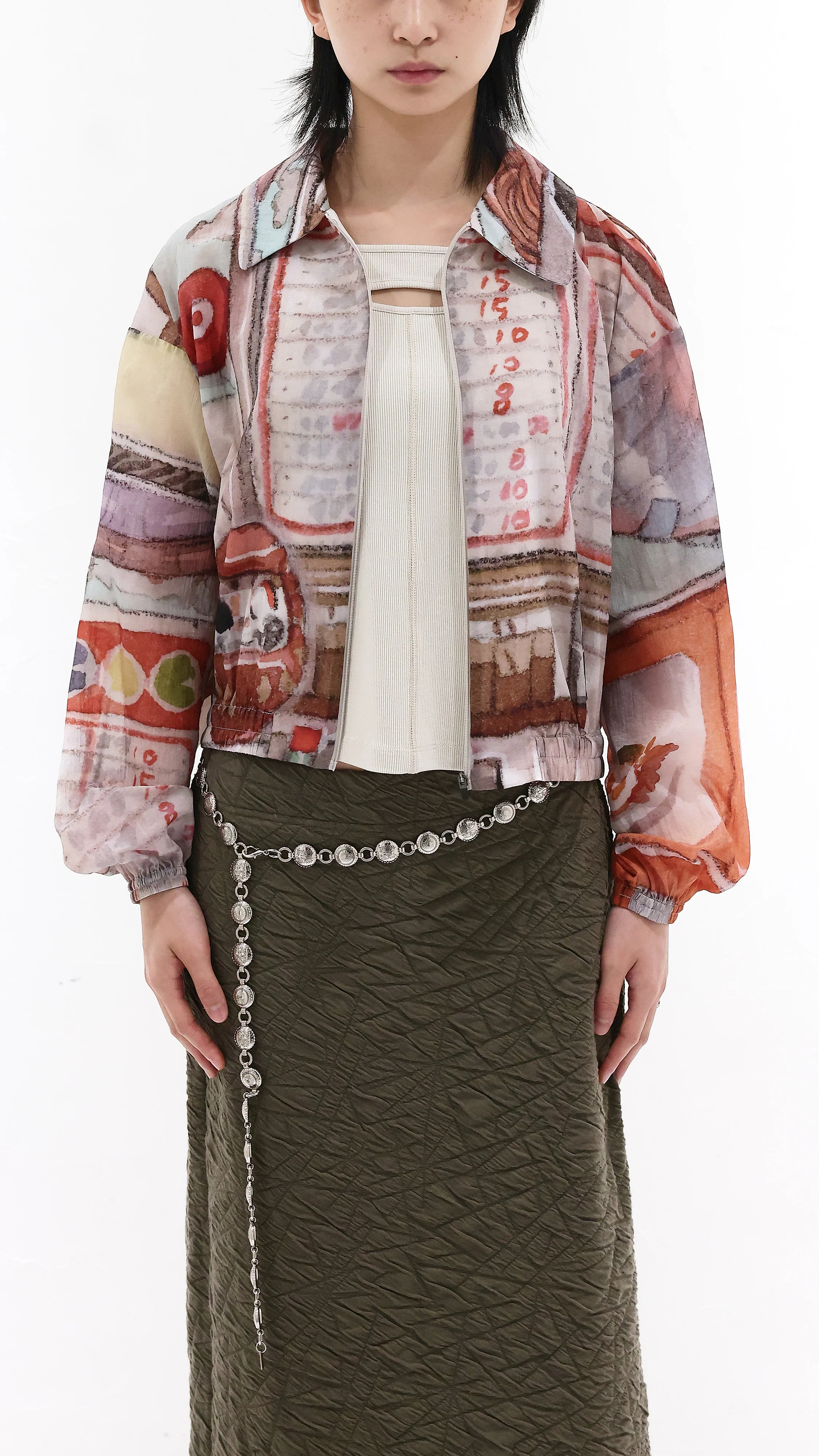 INITIAL x Little Thunder Pattern Work Jacket - Umamrii