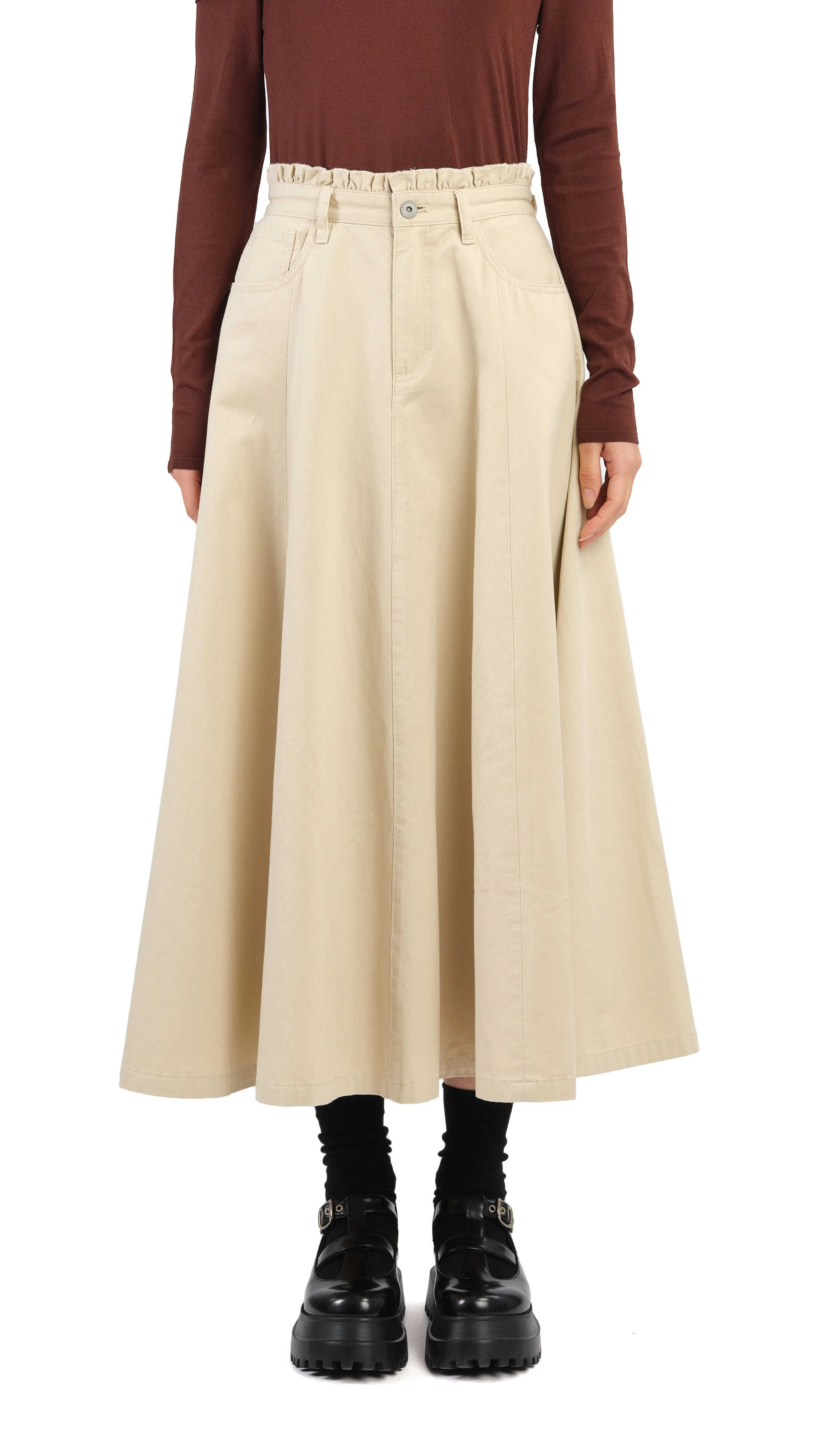 Ruffles Trim Skirt - Umamrii