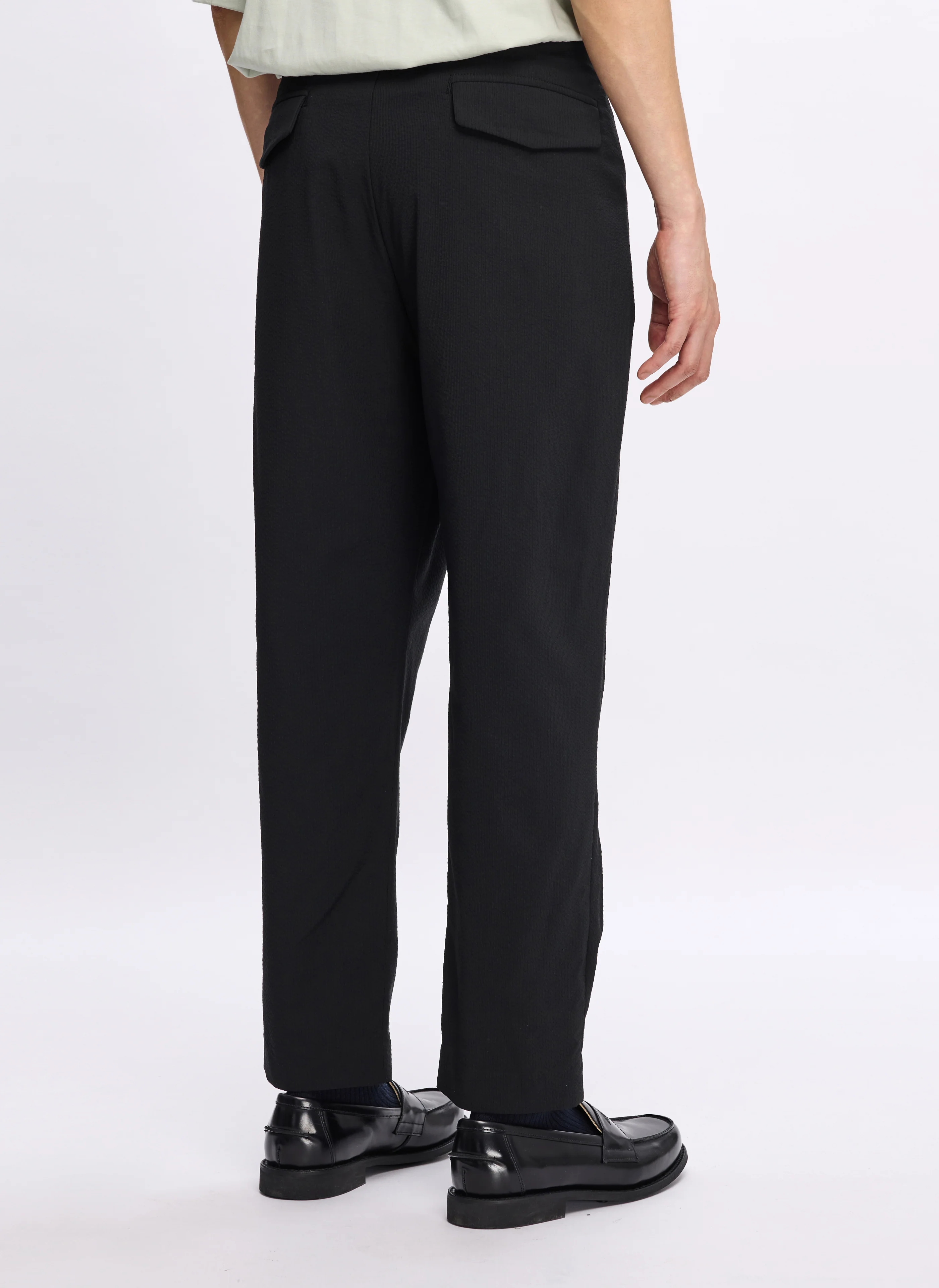ECO Seersuckers Solotex Ankle Length Relax Tapered (P-10) - Umamrii
