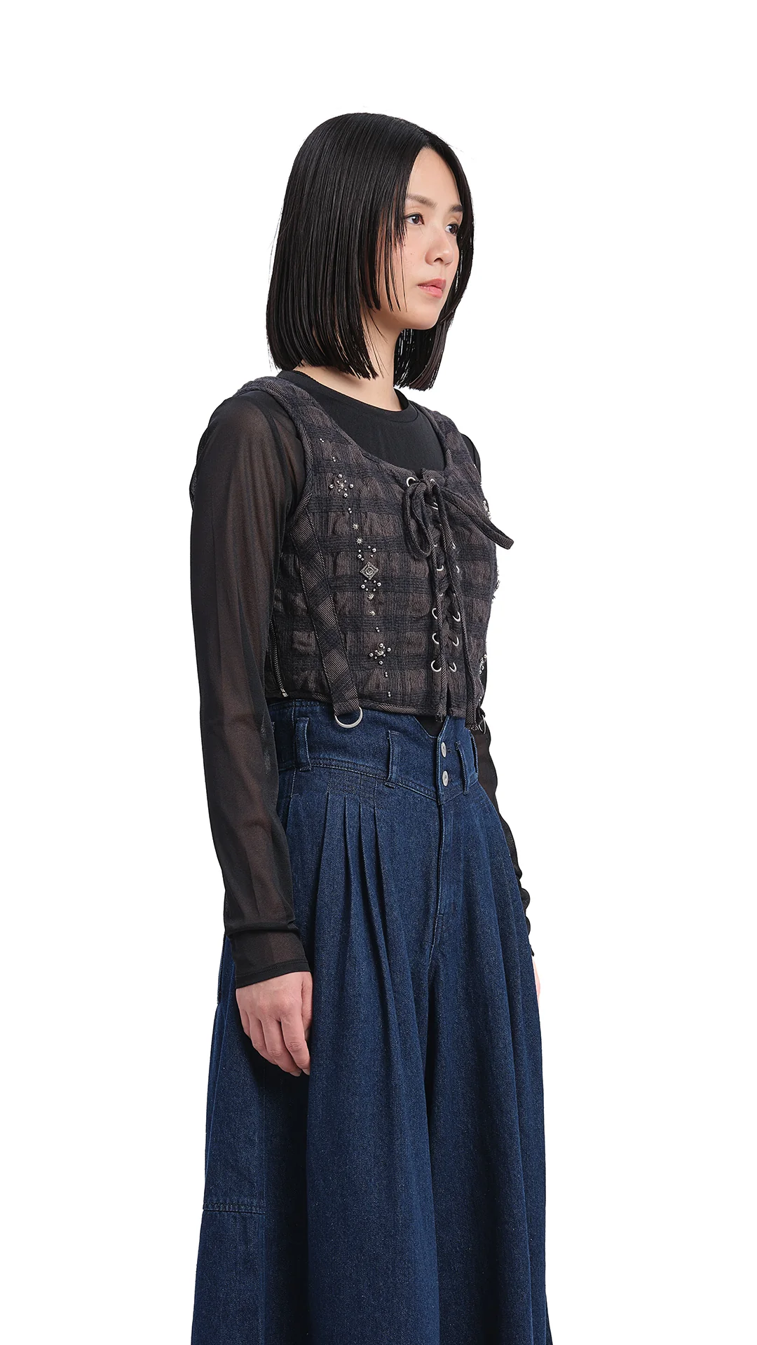 Checker Studs Corset - Umamrii